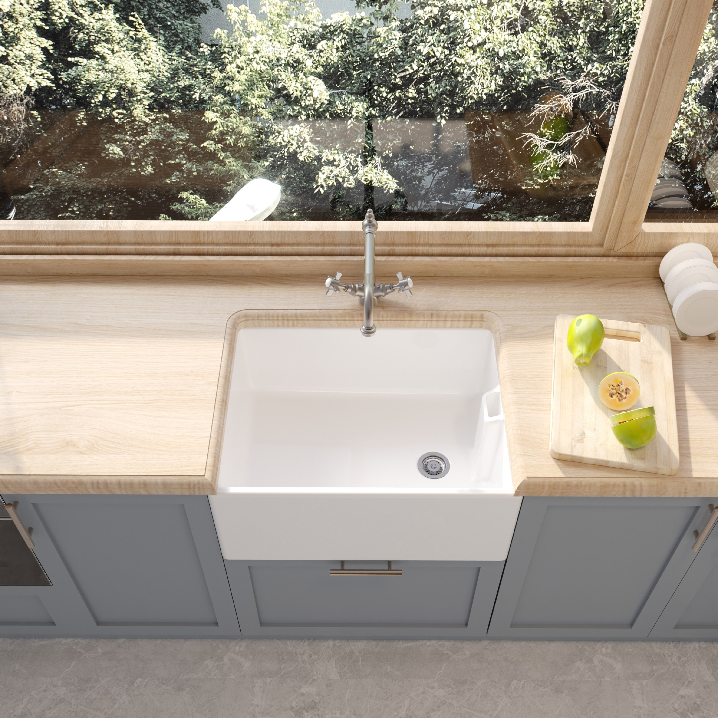 Balterley Fireclay Sink - Top View