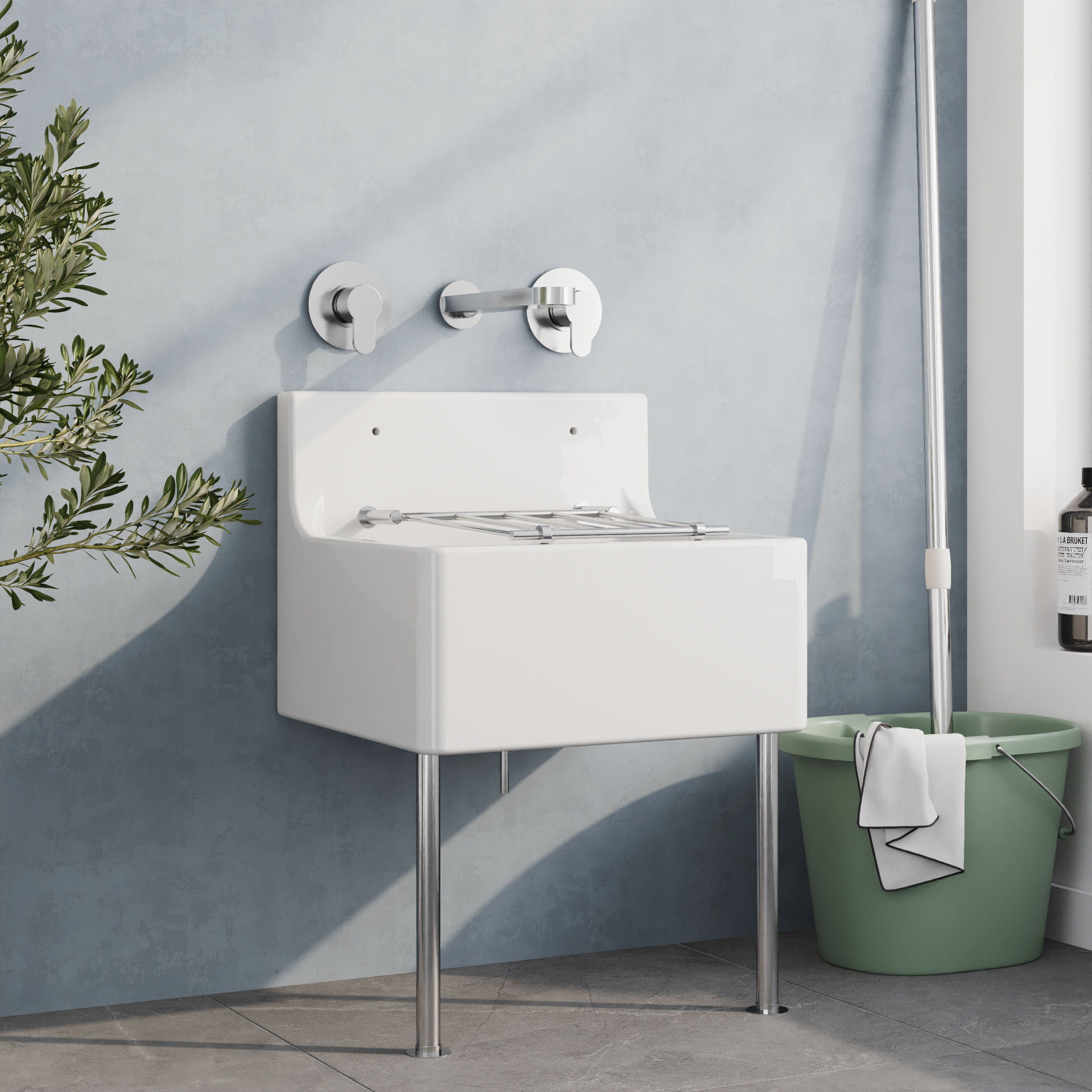 Balterley Cleaner Sink - Side View
