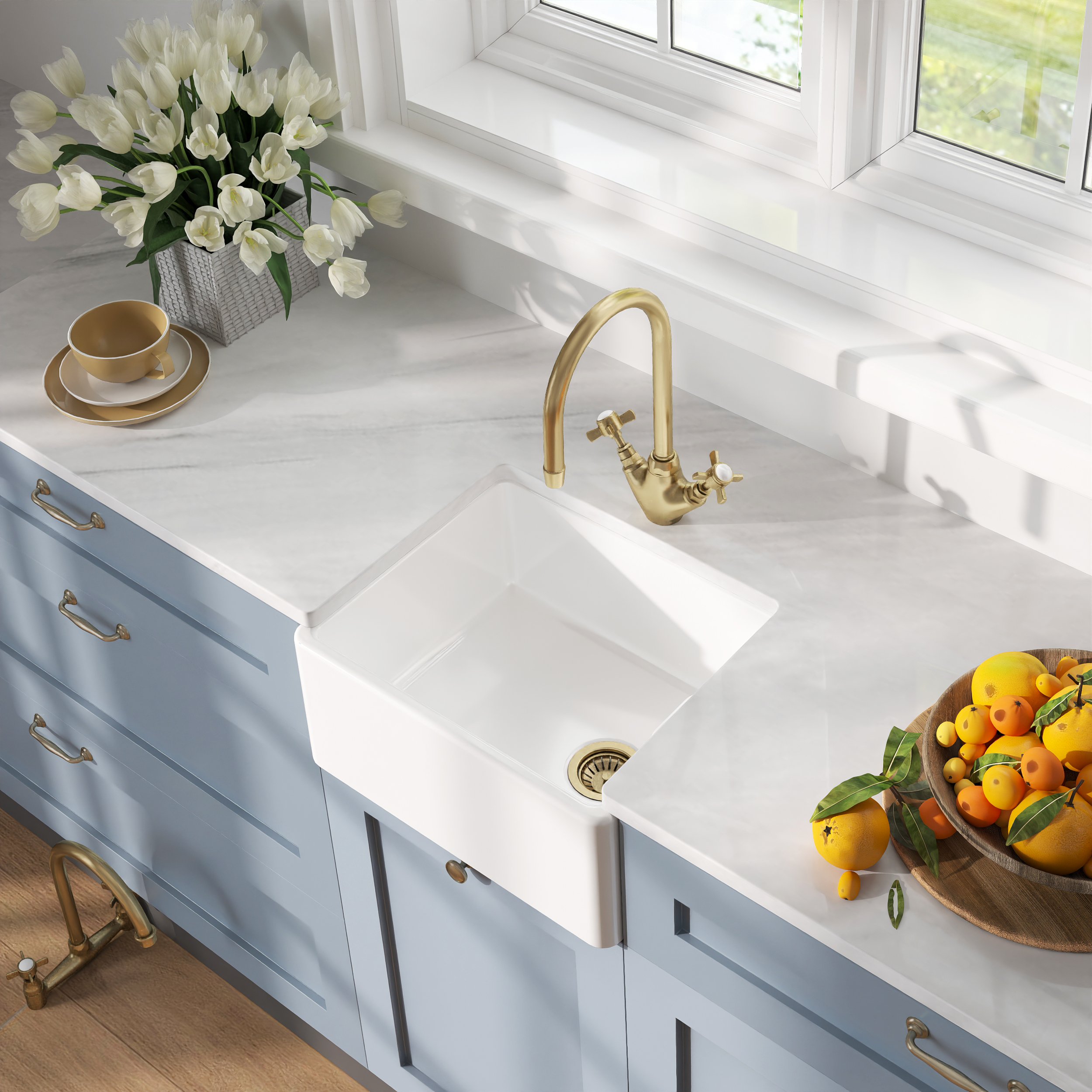 Single Bowl Fireclay Sink