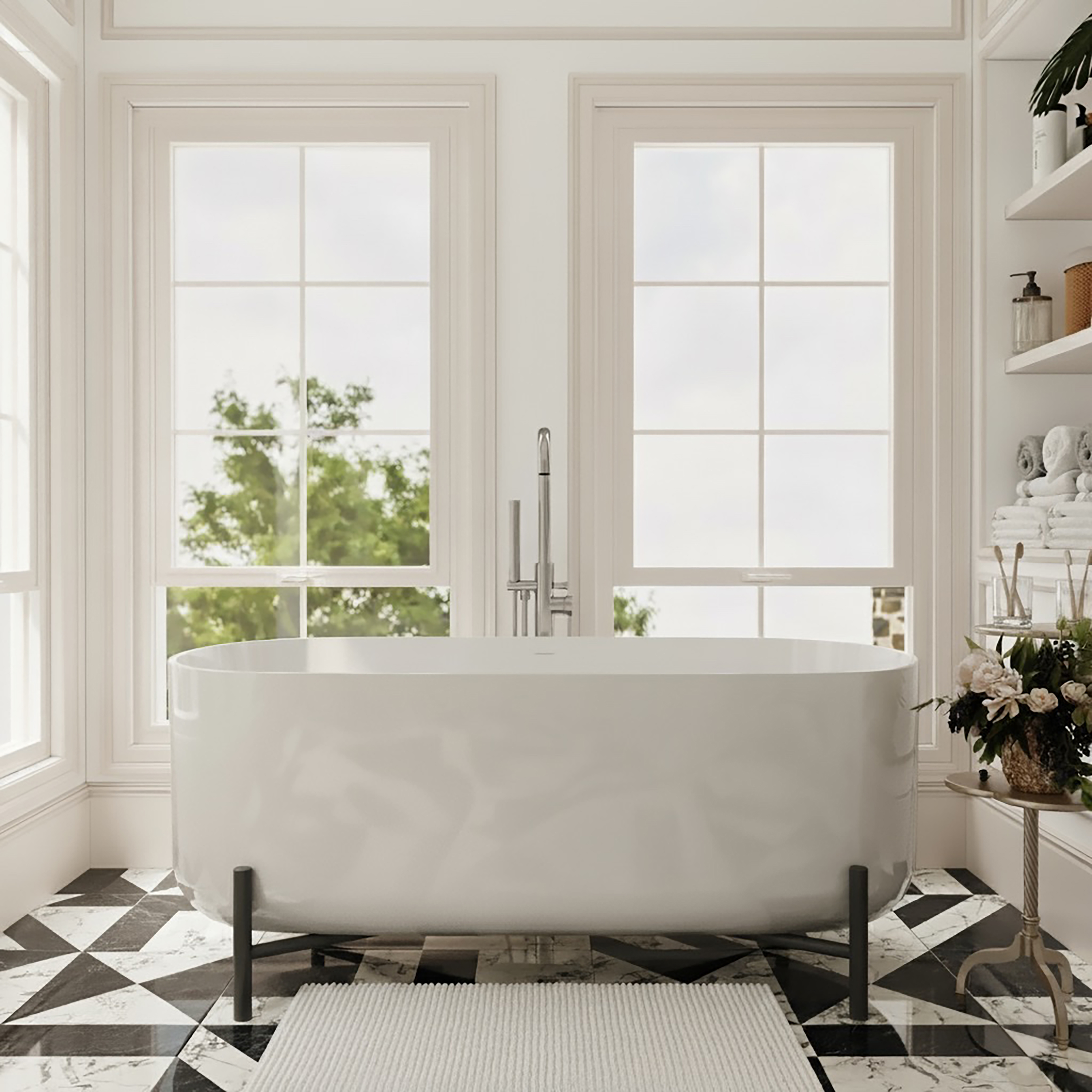 Freestanding Bath Wellness Styling