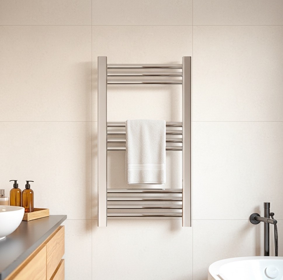 Heated Towel Rail Chrome Bathroom Inspiration