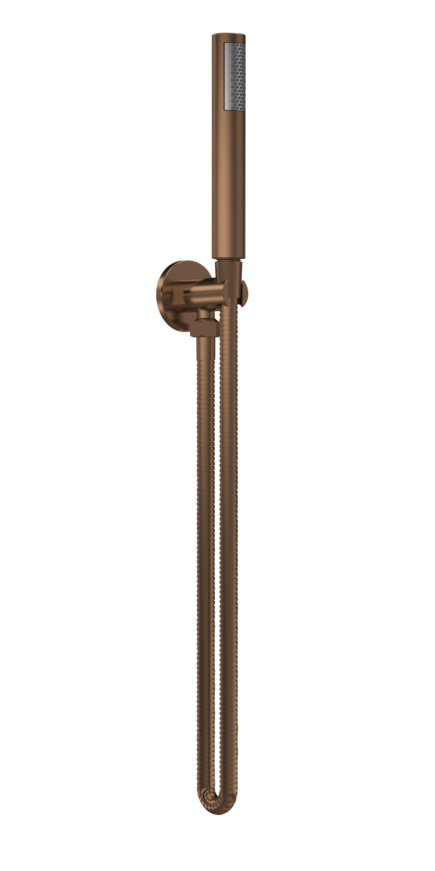 Nuie Brushed Bronze Round Outlet Elbow, Parking Bracket and Kit A15263