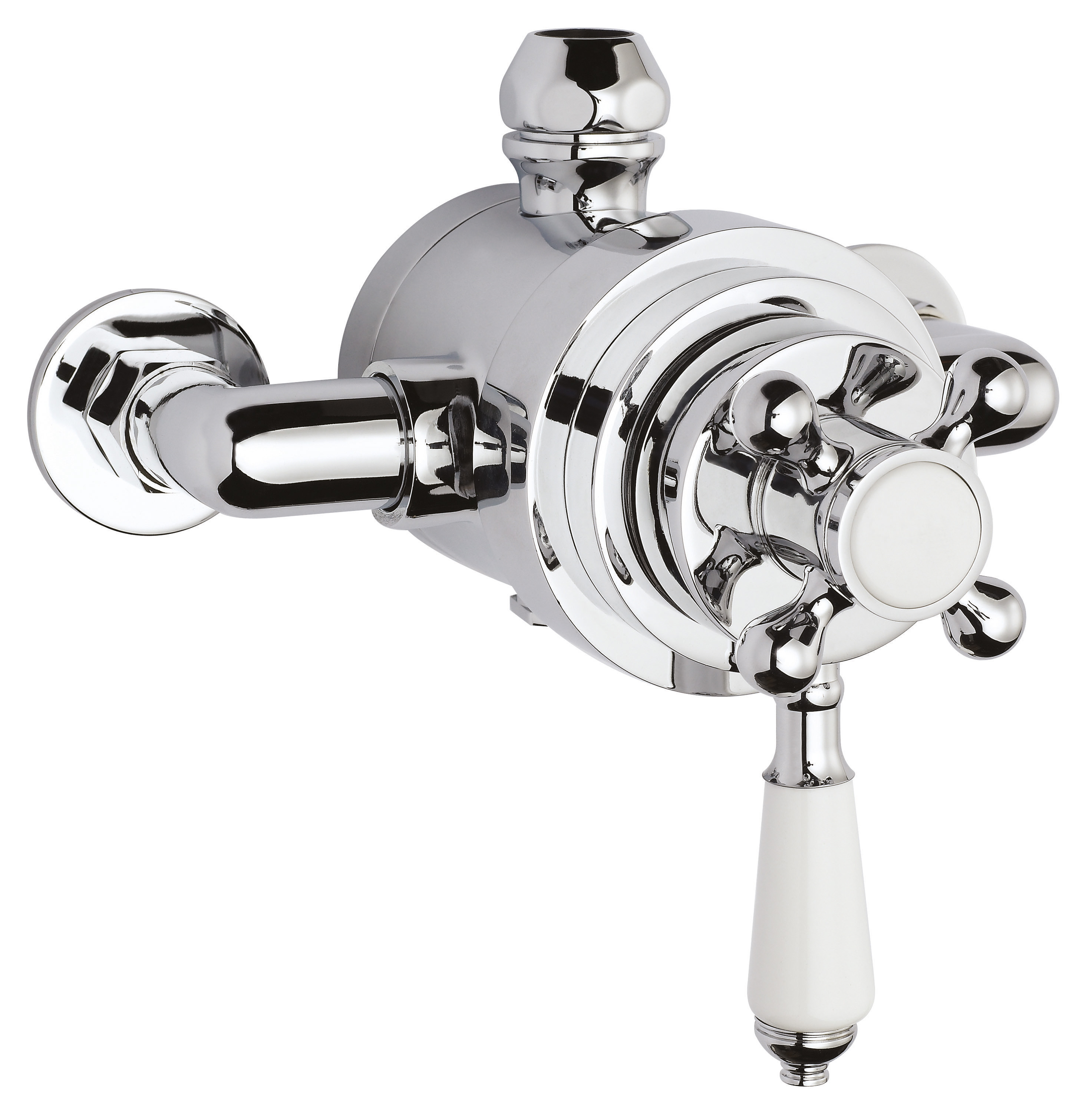 Nuie Victorian Chrome 1 Outlet Dual Thermostatic Shower Valve A3091E