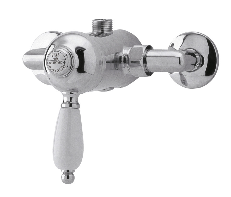 Nuie Edwardian Chrome 1 Outlet Manual Shower Valve A3201