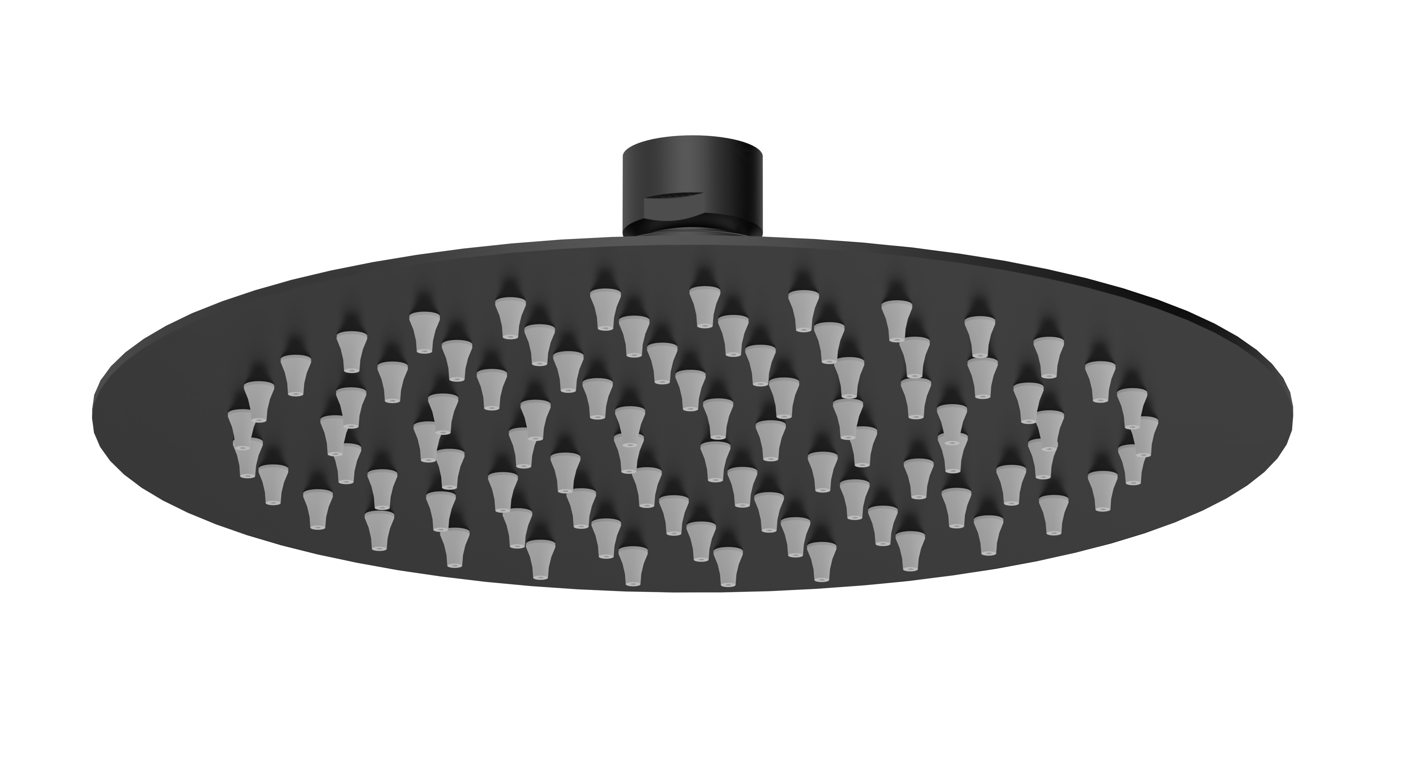 Hudson Reed Nuie Fixed Head Matt Black A4082