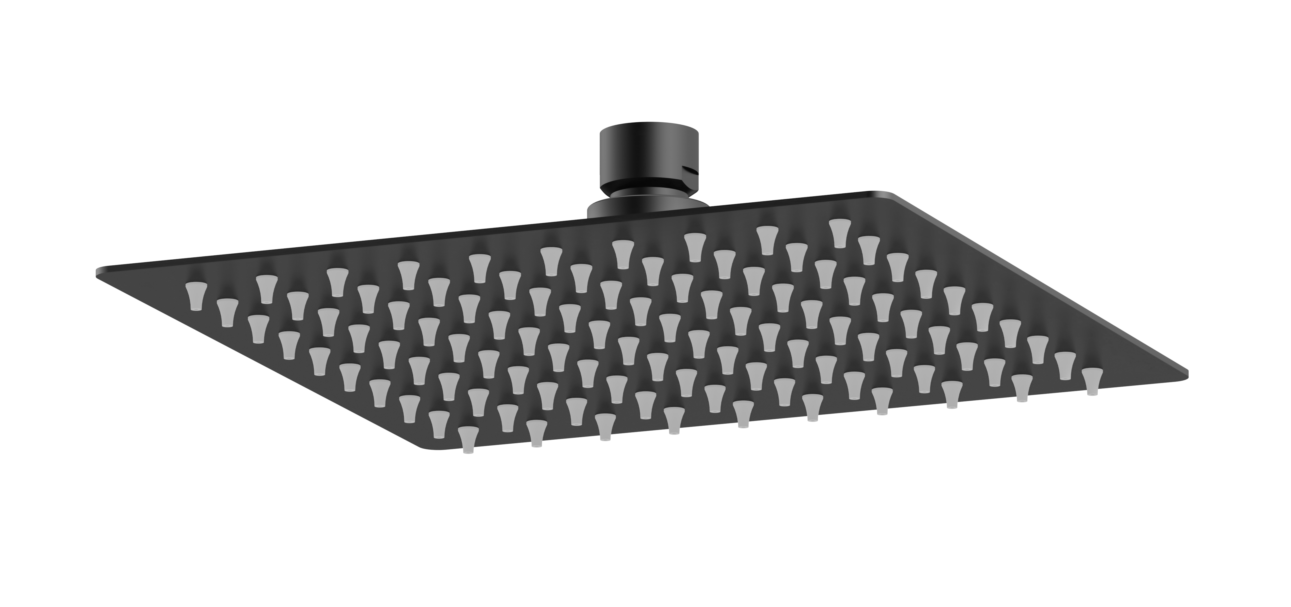Hudson Reed Nuie Fixed Head Matt Black A4088