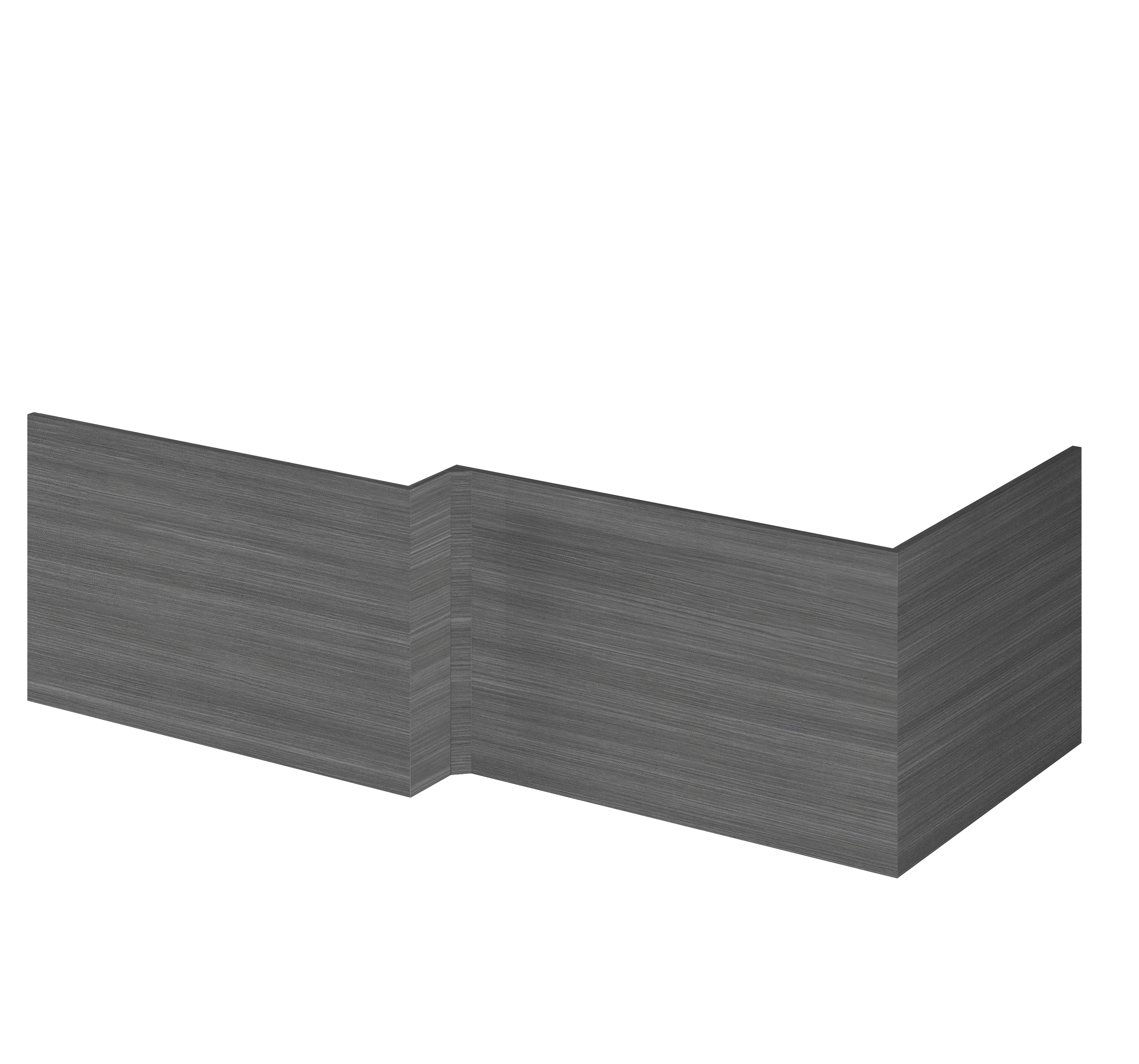 Hudson Reed Fusion Anthracite Woodgrain 1700mm Shower Bath Front Panel OFF573
