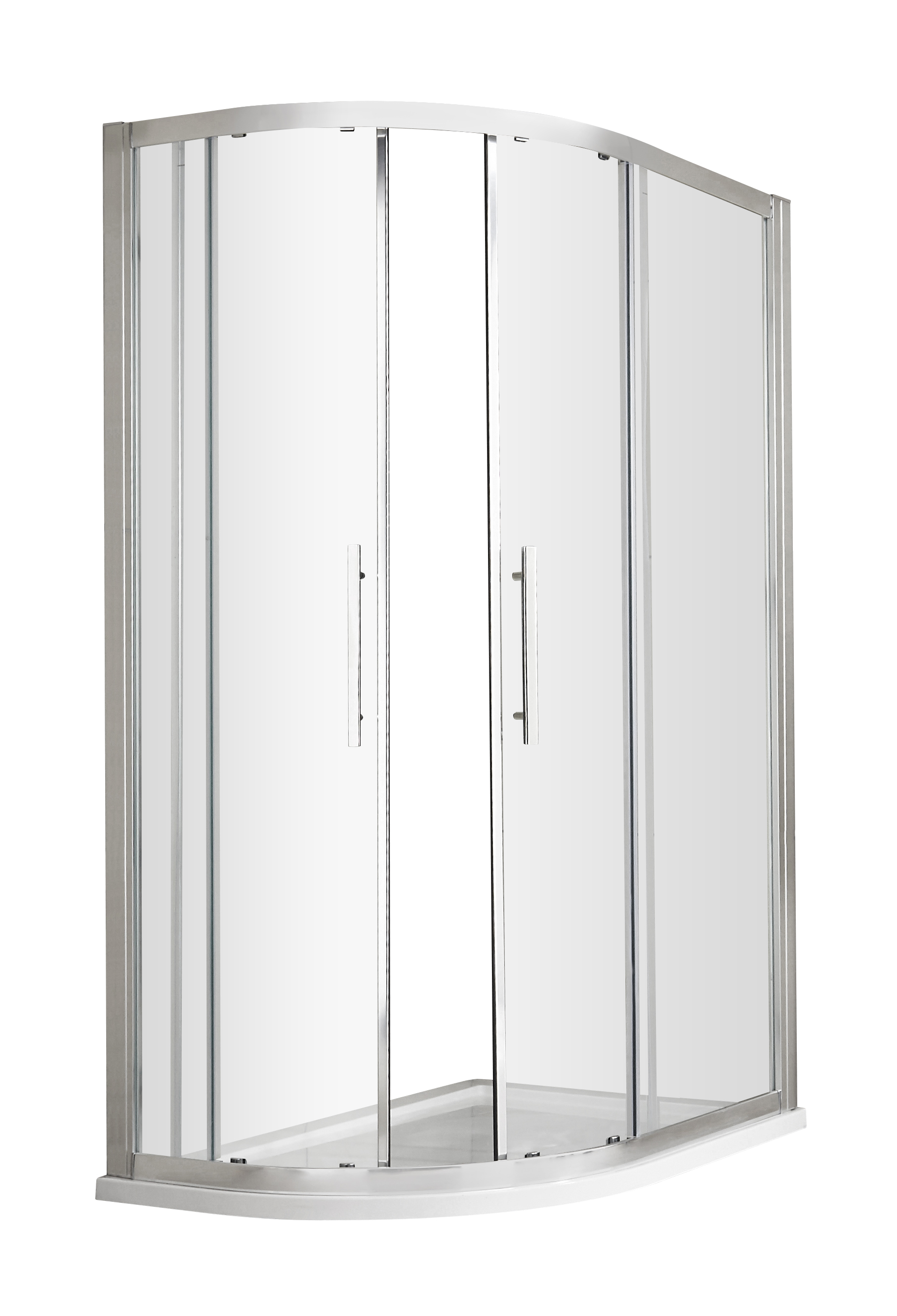 Hudson Reed Apex Chrome 1000 x 800mm Offset Quadrant M1080Q E8
