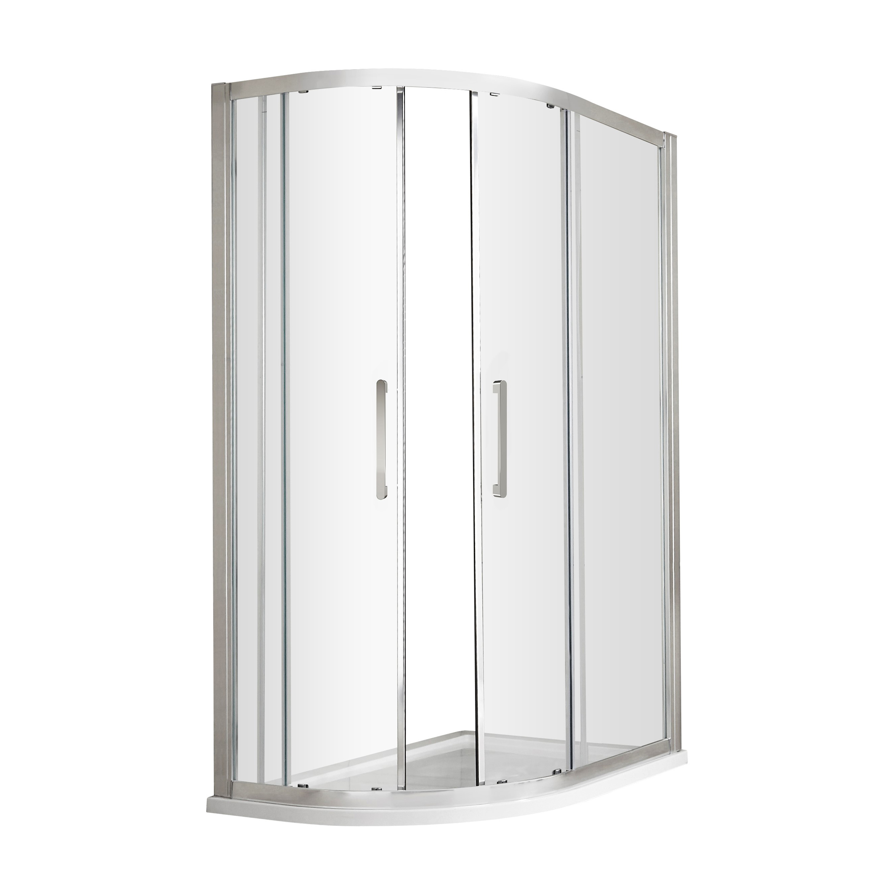 Hudson Reed Apex Chrome 1200 x 900mm Offset Quadrant M1290QH4