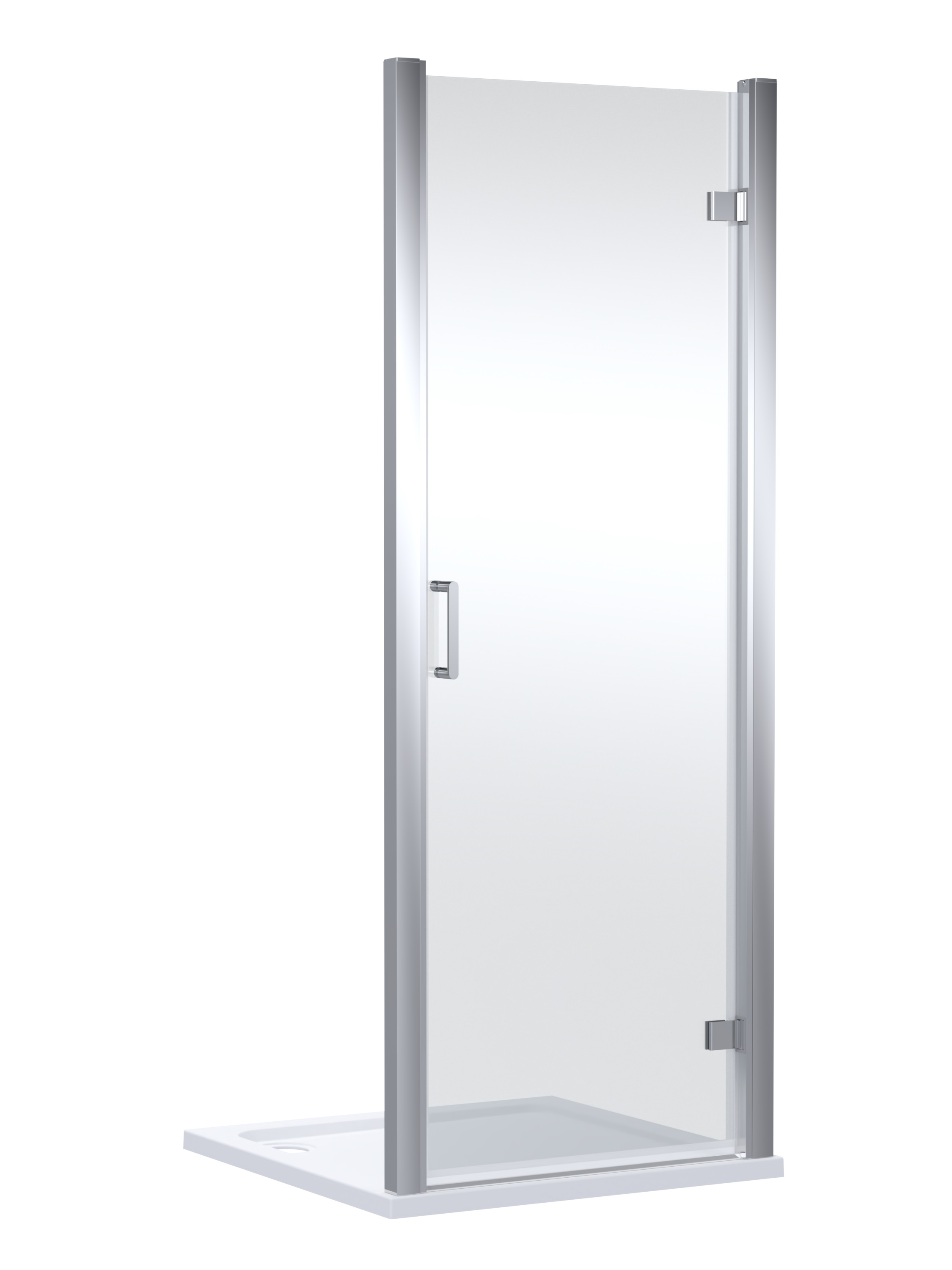 Nuie Lucie Chrome 900mm Hinged Shower Door AQHD90N E8