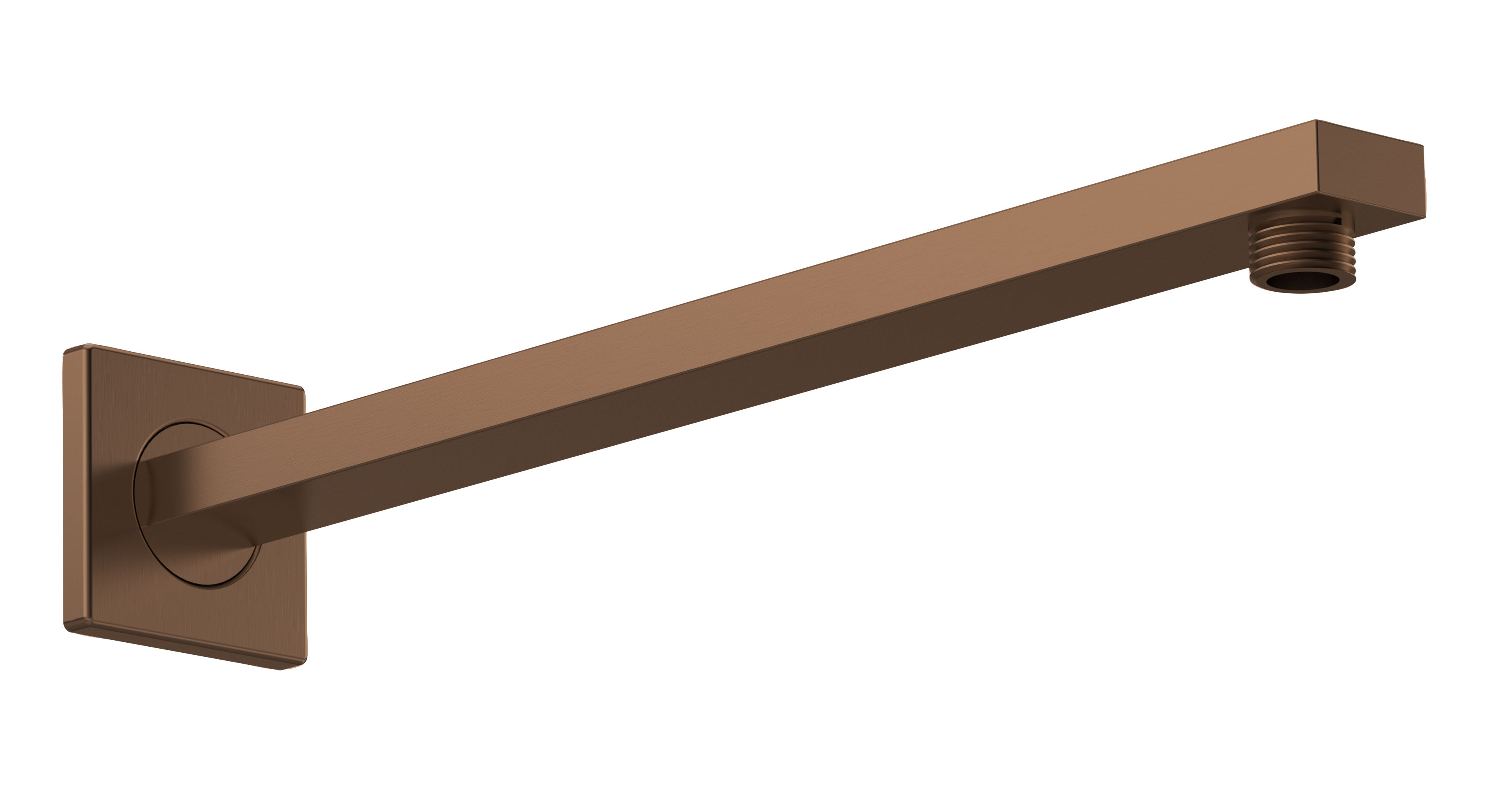Nuie Brushed Bronze Small Rectangular Shower Arm ARM1513