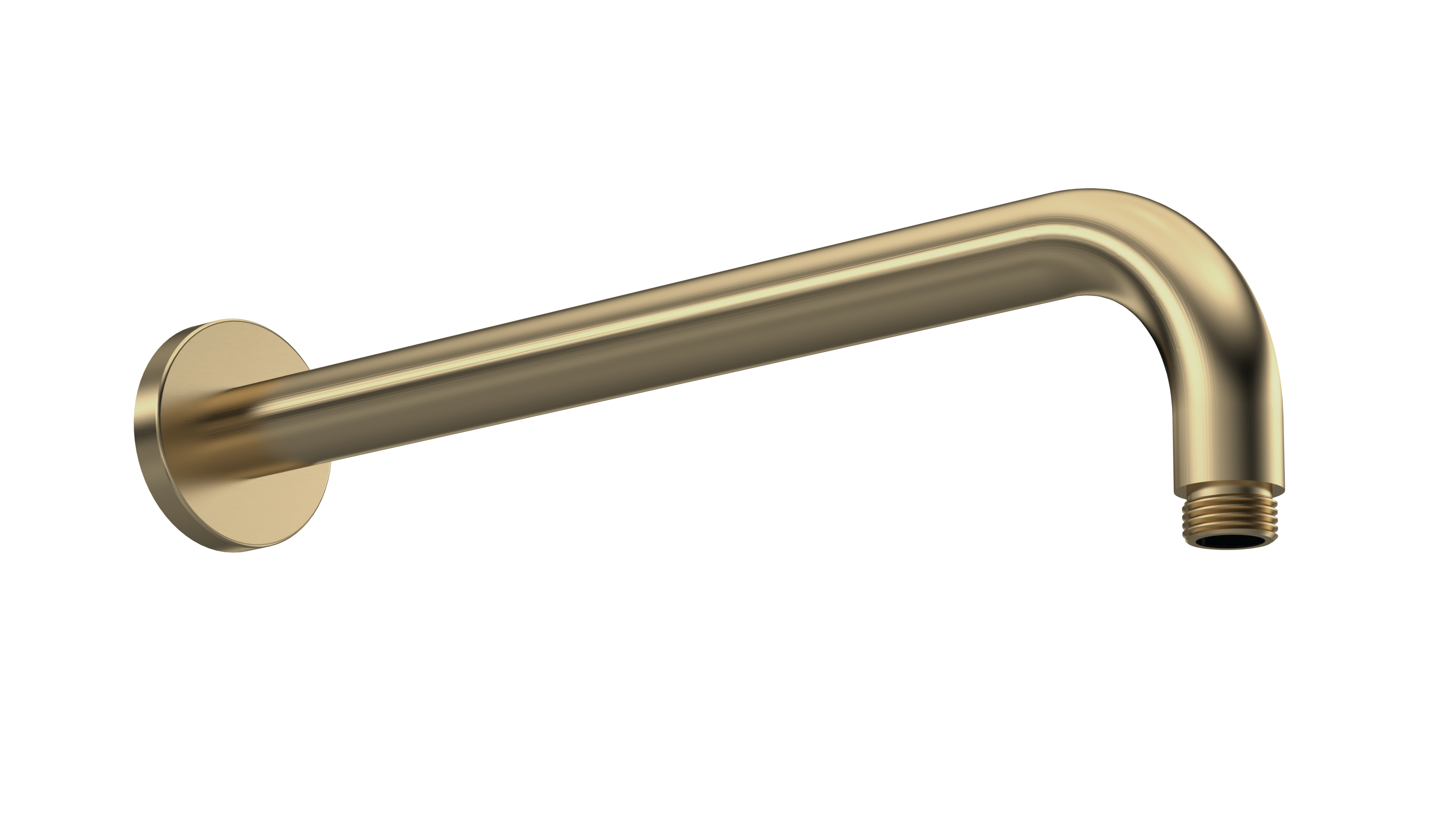 Hudson Reed Nuie Shower Arm Brushed Brass Wall Mounted ARM801
