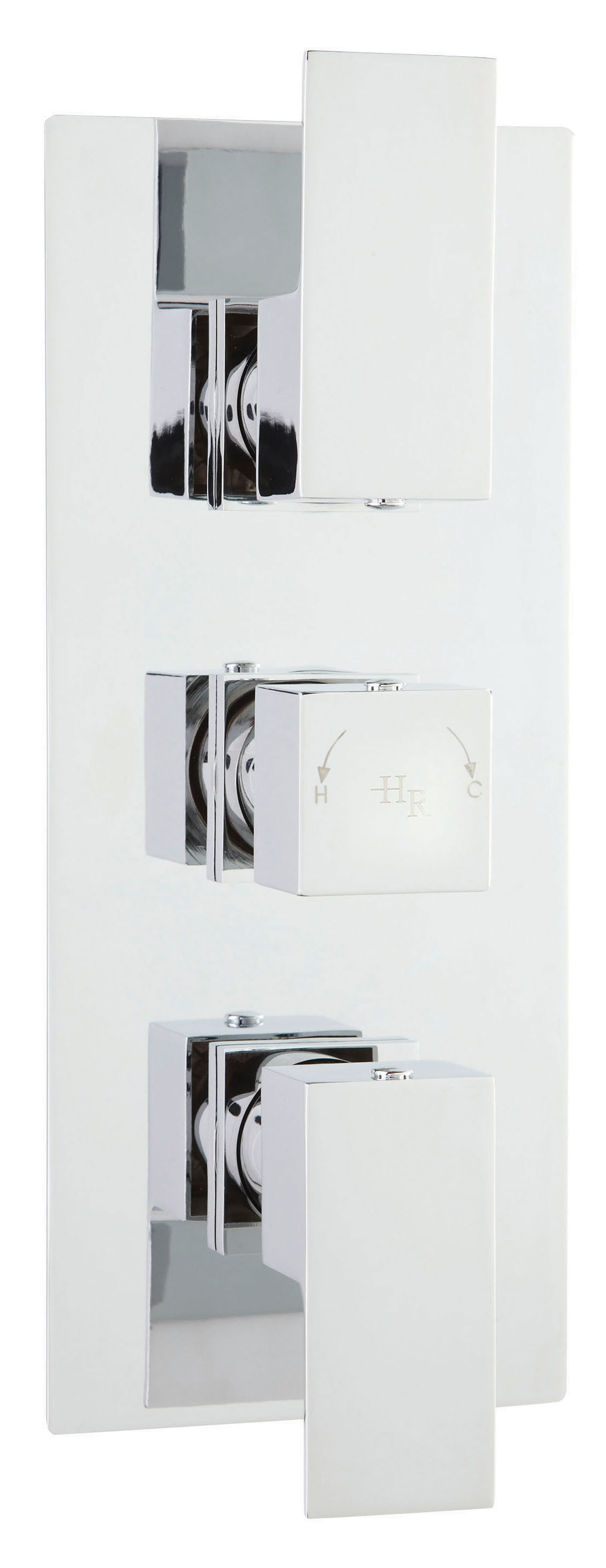 Hudson Reed Art Chrome 2 Outlet Triple Thermostatic Shower Valve ART3211