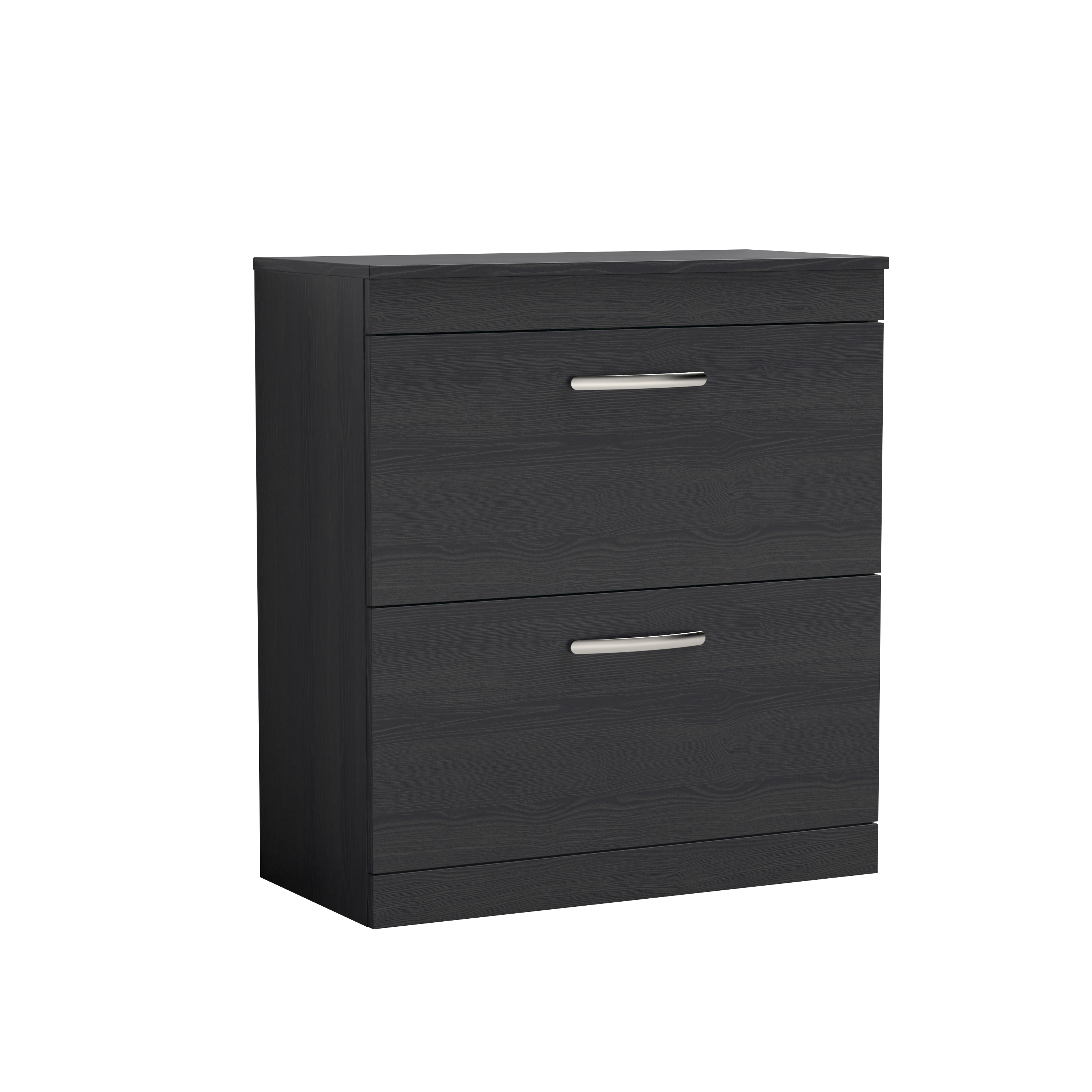Nuie Athena Charcoal Black 800mm Floor Standing Vanity Unit with Worktop ATH054W