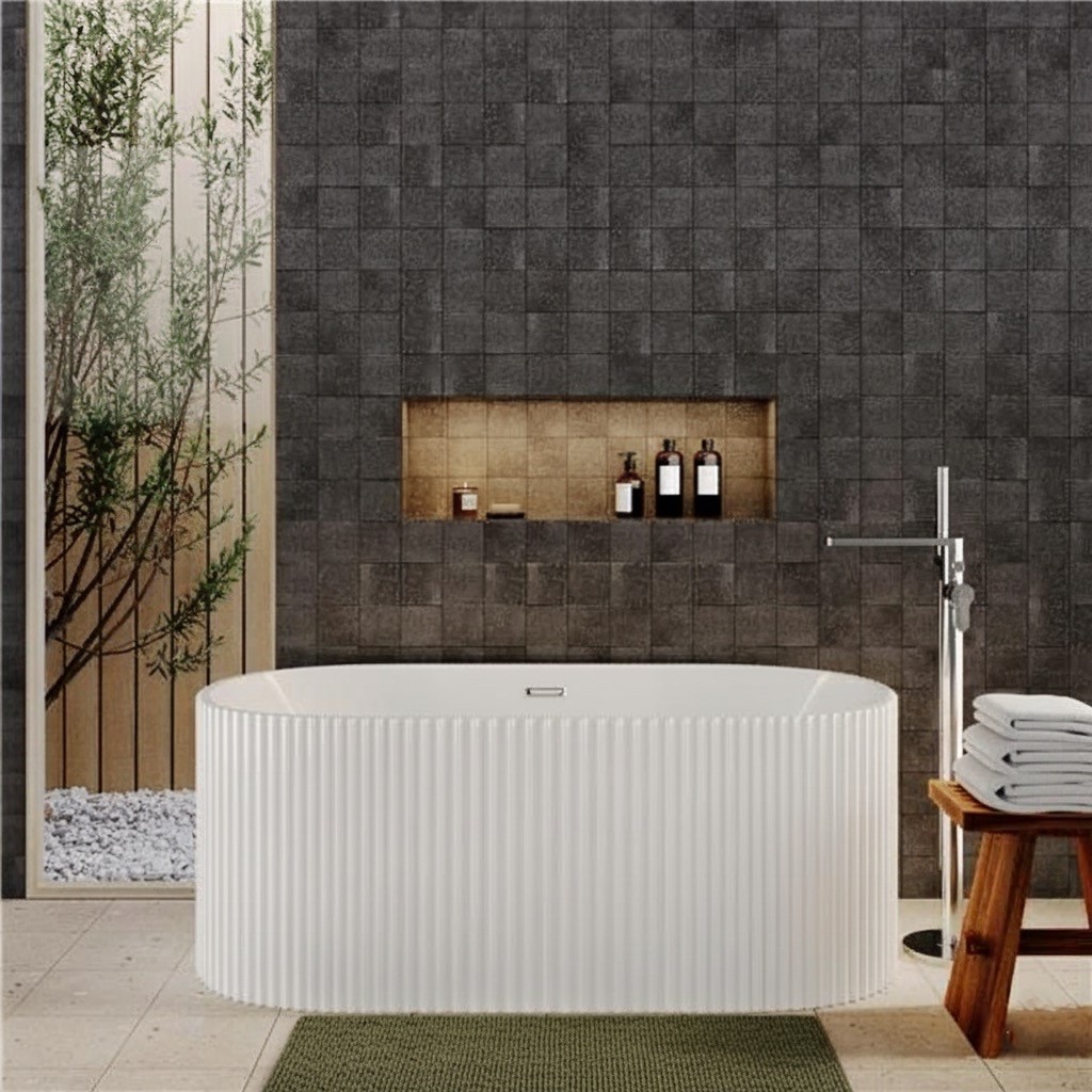 Styled Freestanding Bath with Accessories