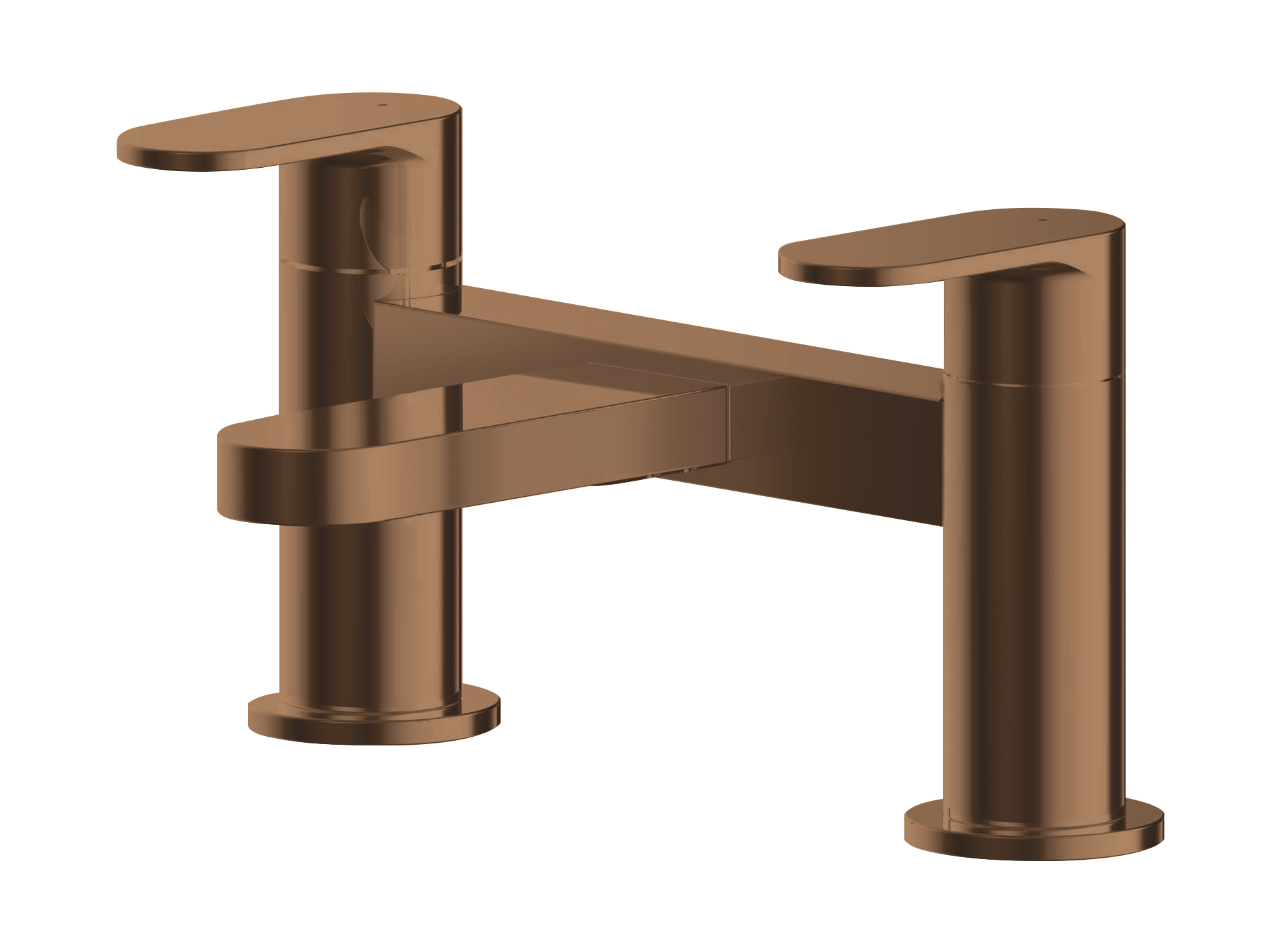Nuie Binsey Brushed Bronze Deck Mounted Bath Filler BIN1503
