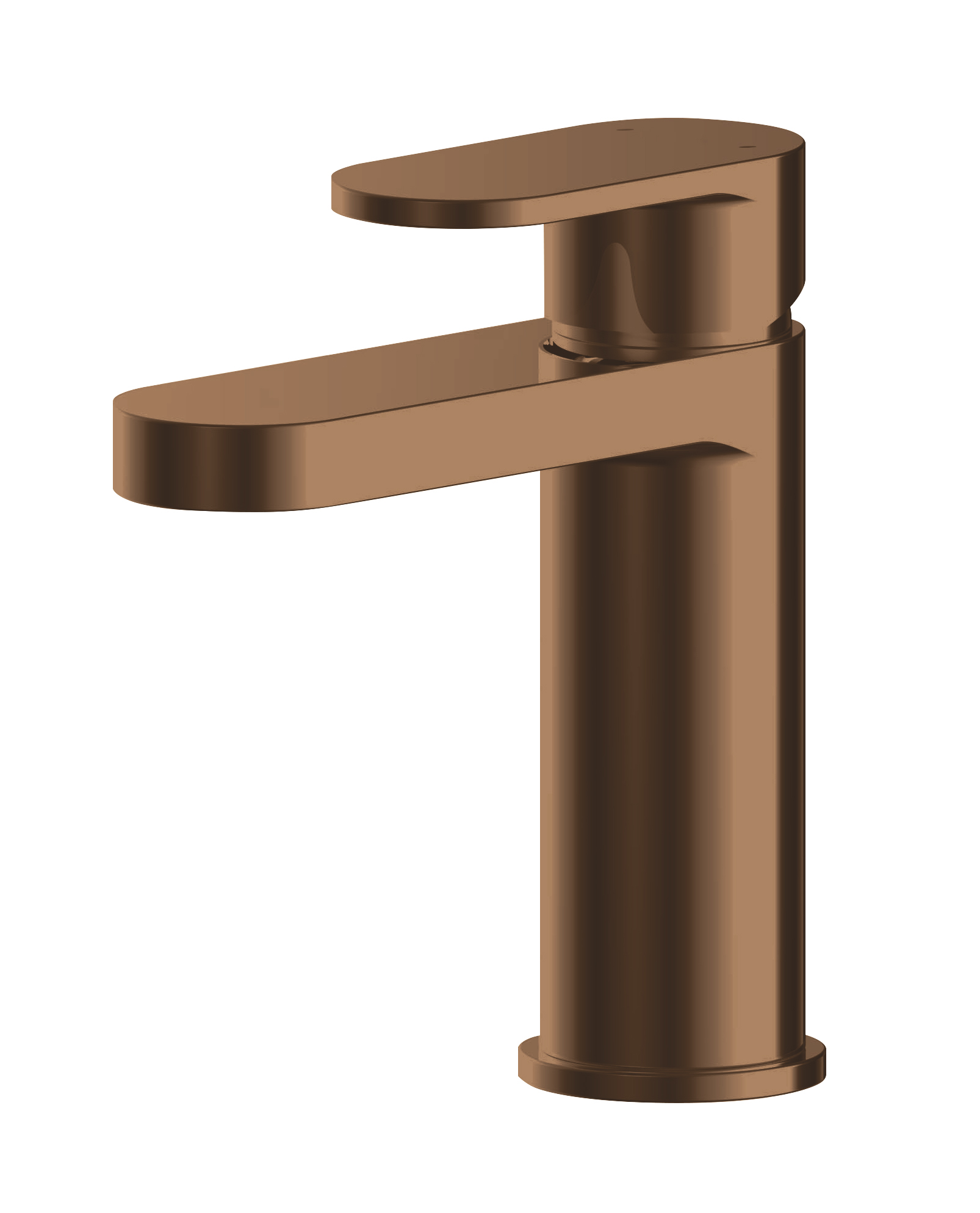Nuie Binsey Brushed Bronze Mono Basin Mixer with Push Button Waste BIN1505