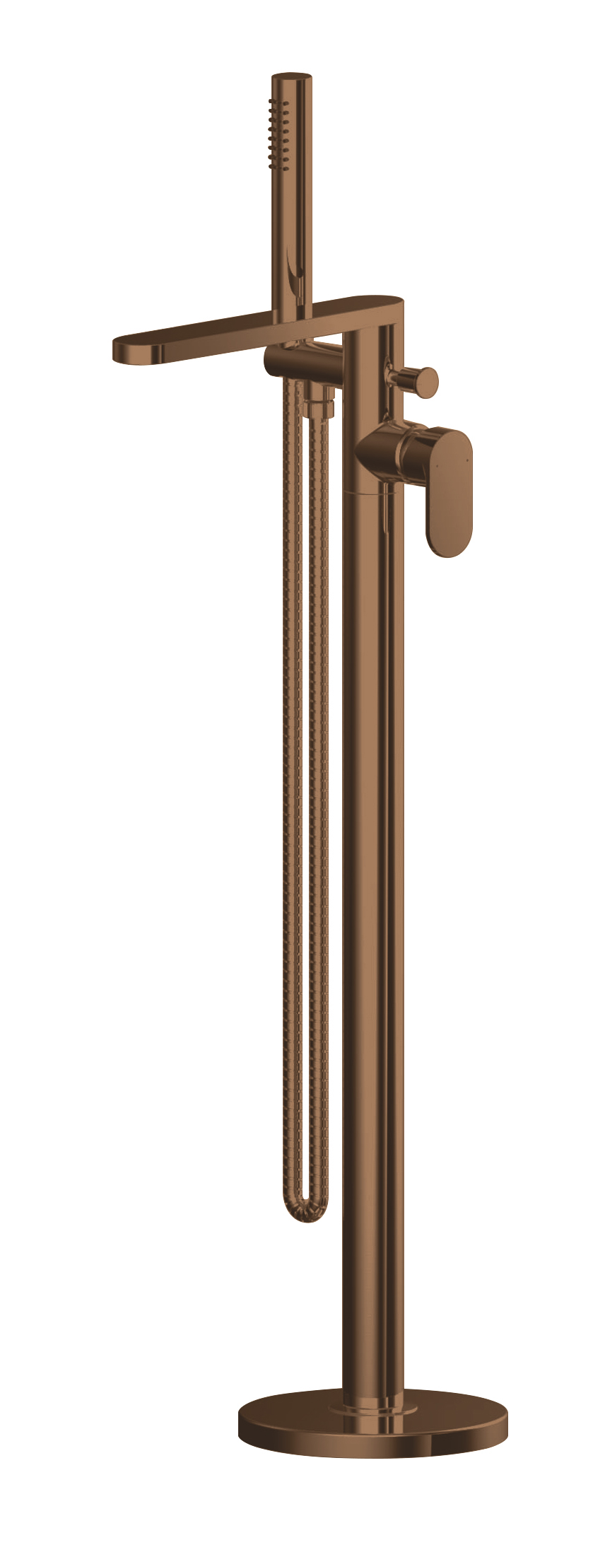 Nuie Binsey Brushed Bronze Freestanding Bath Shower Mixer with Kit BIN1521