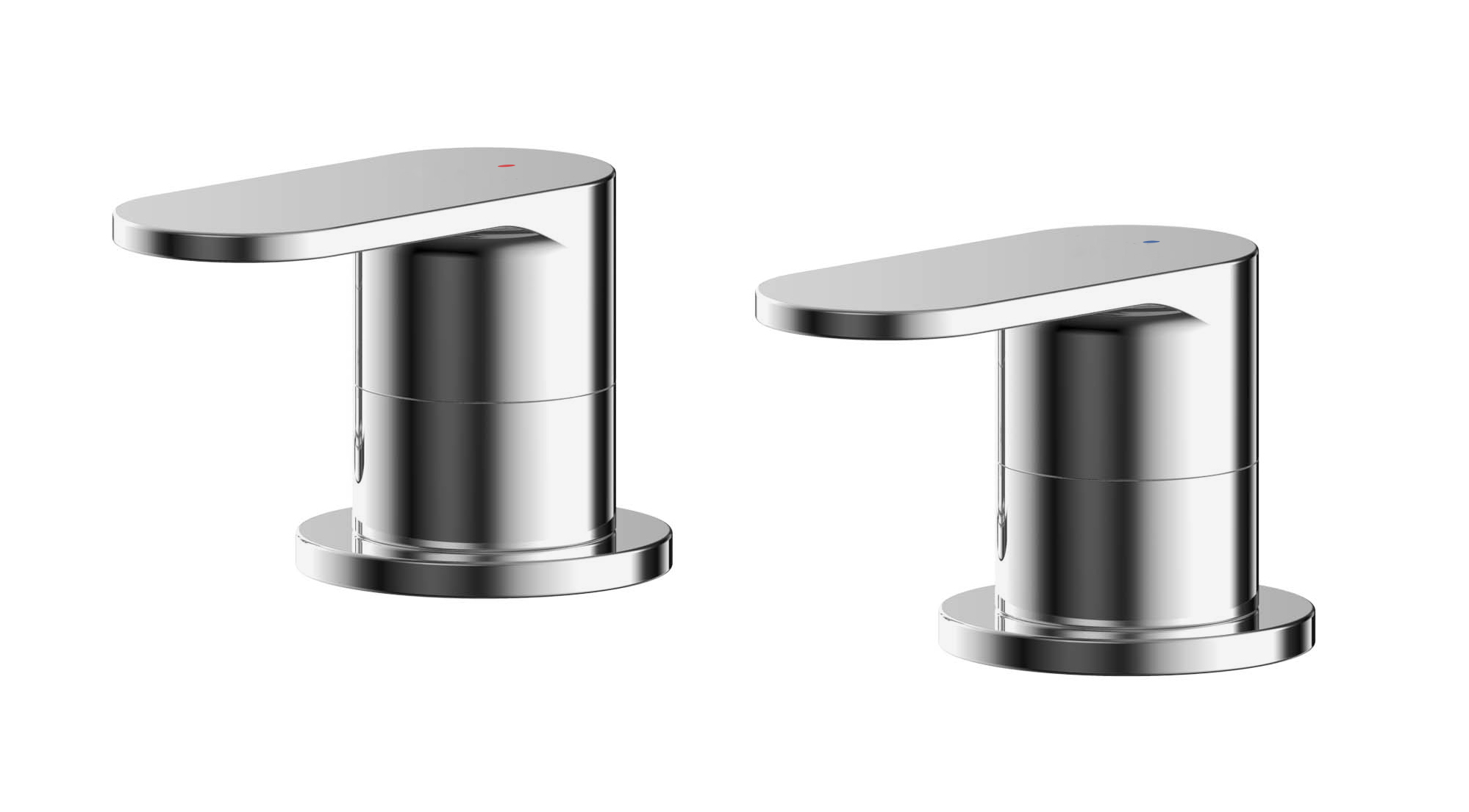 Nuie Binsey Chrome 3 4 Side Shower Valves BIN308