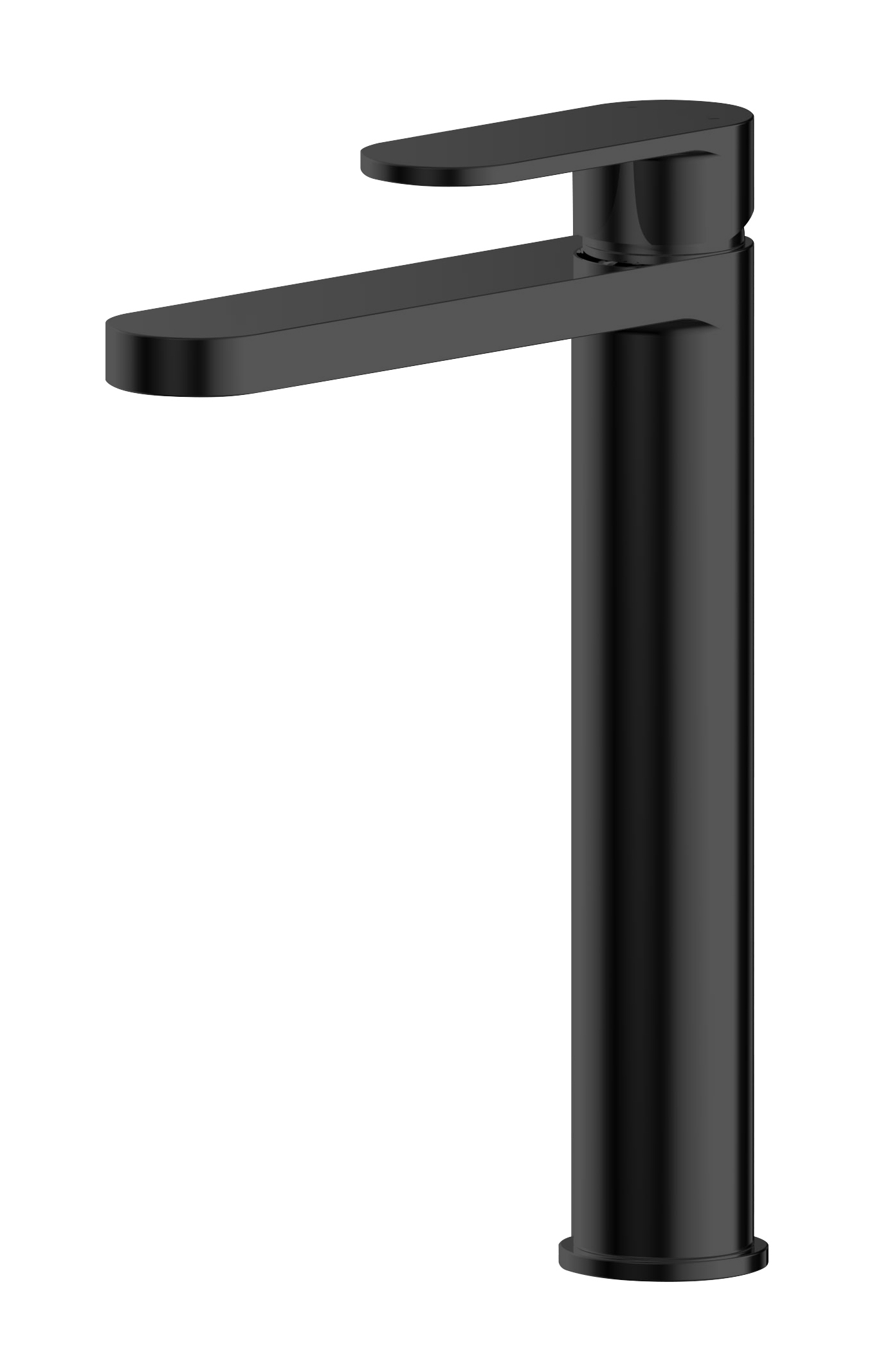 Nuie Binsey Matt Black High Rise Mono Basin Mixer BIN470