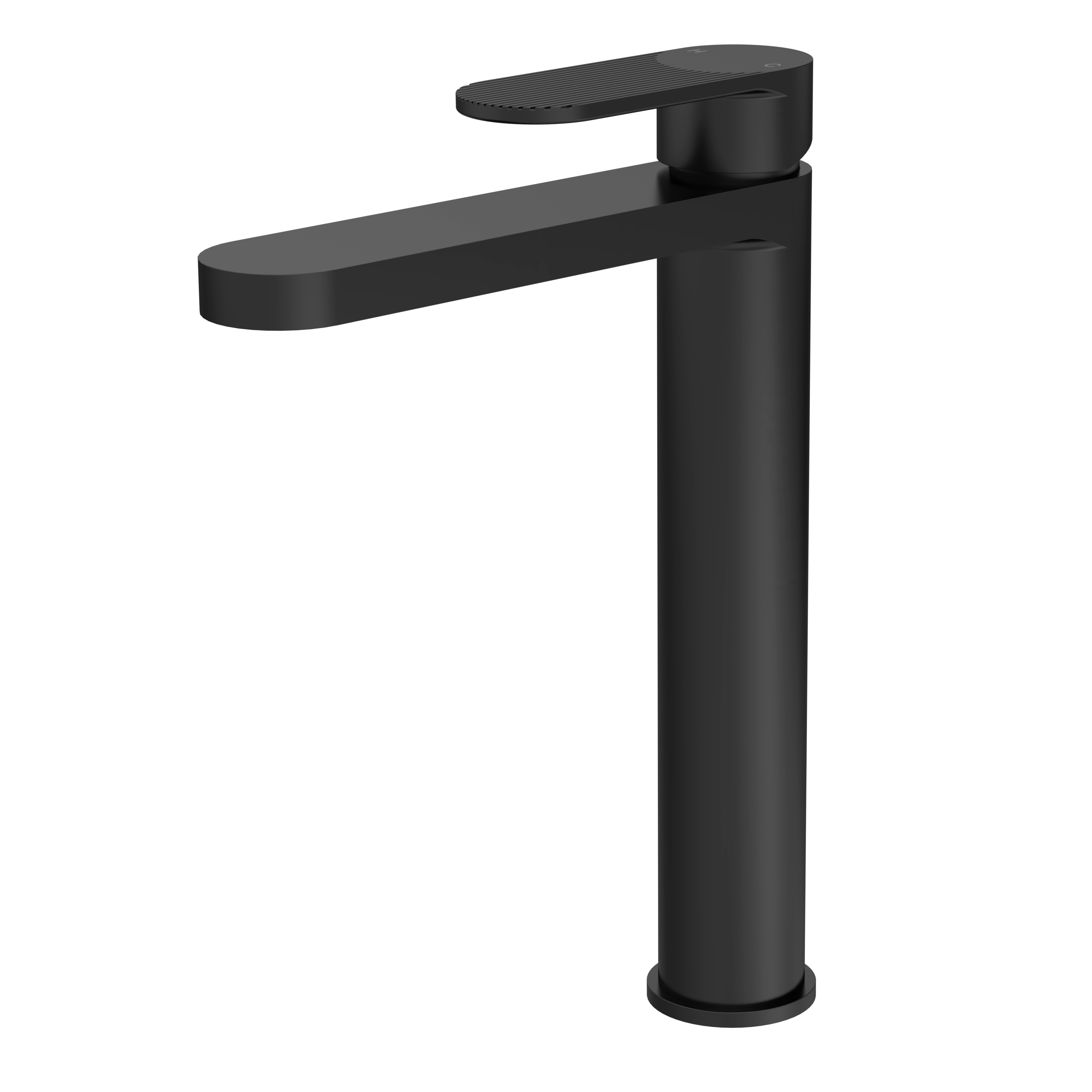 Nuie Cyprus Matt Black High Rise Mono Basin Mixer BIN470F