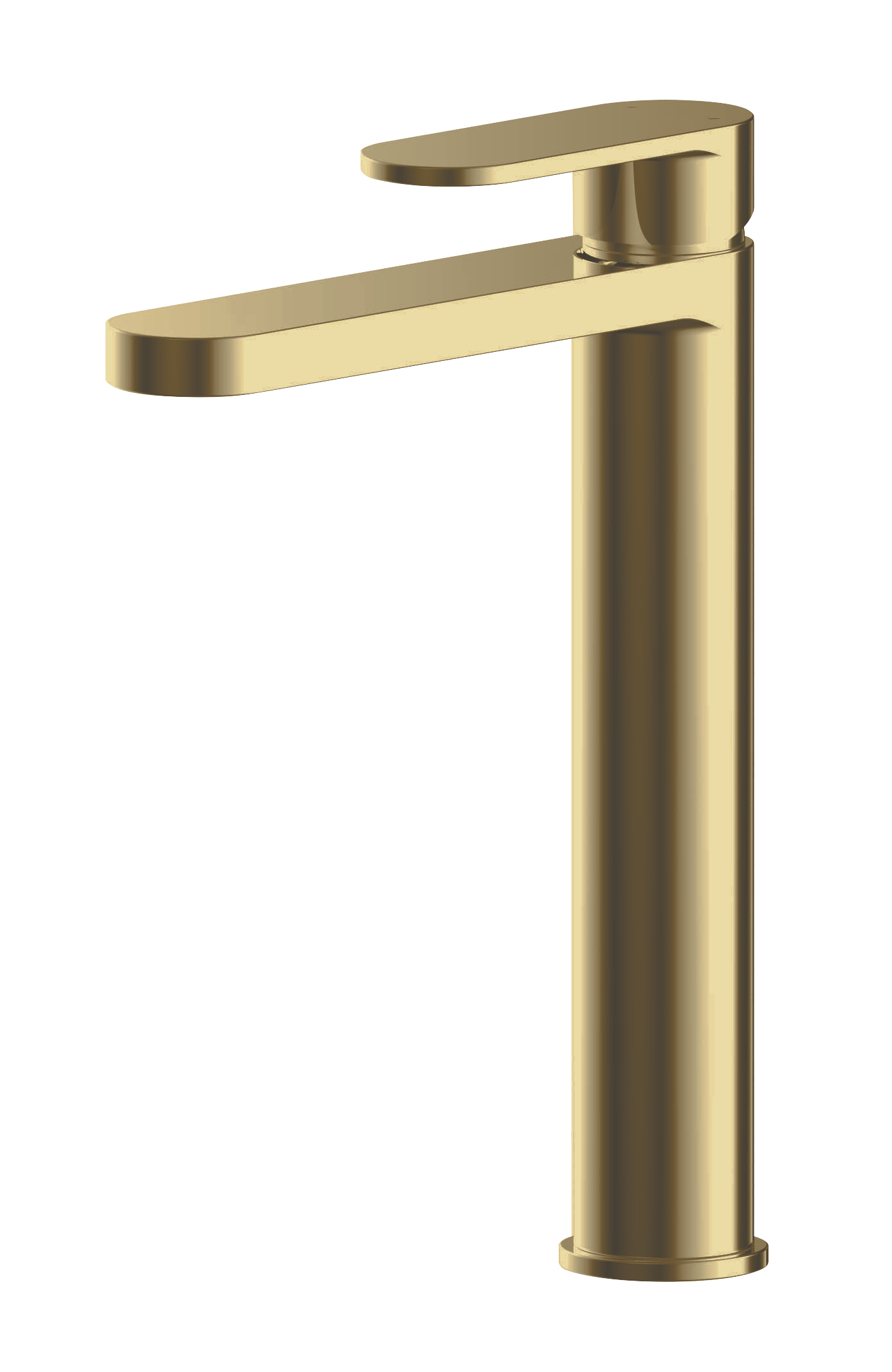 Nuie Binsey Brushed Brass High Rise Mono Basin Mixer BIN870