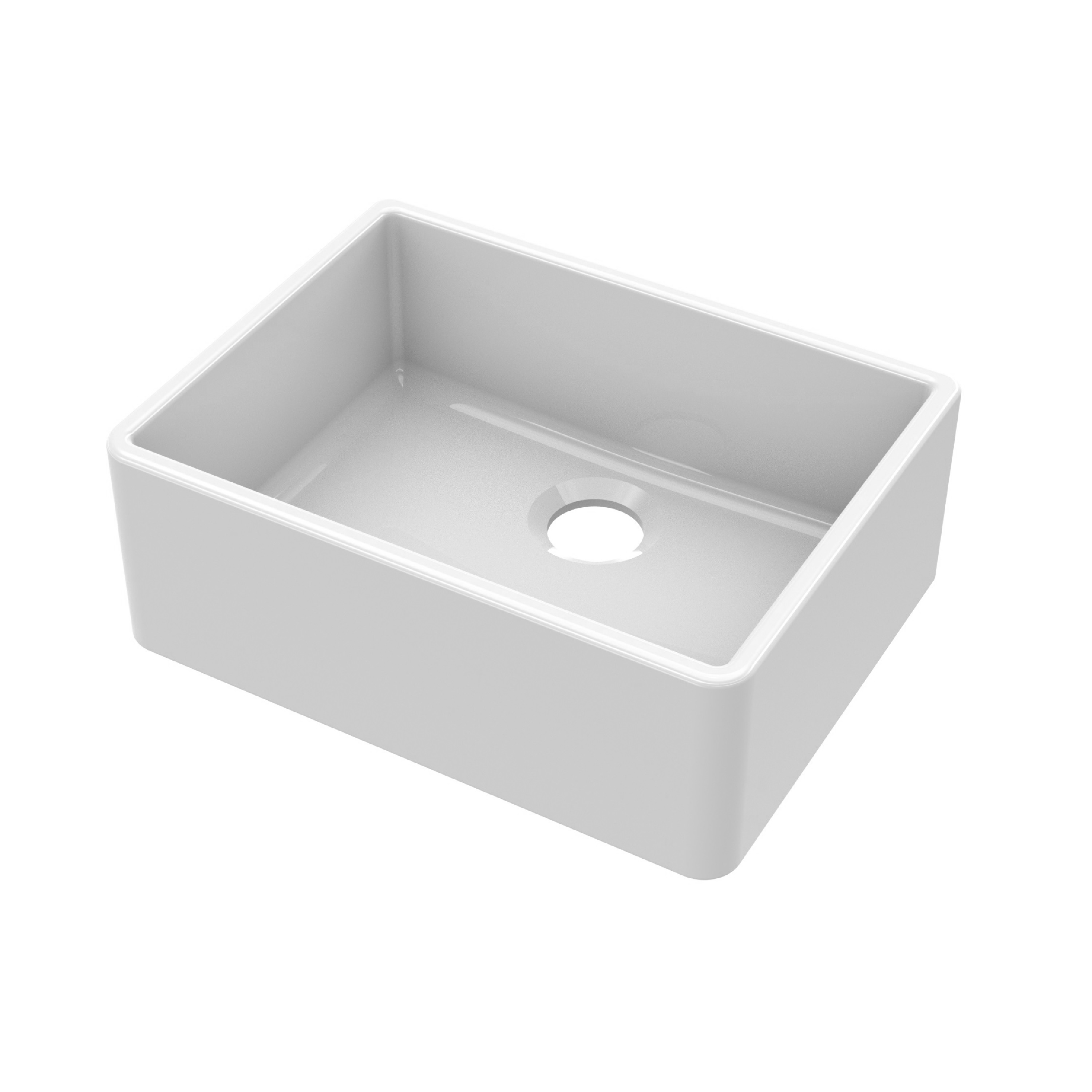 Single Bowl Fireclay Kitchen Butler Sink - 595mm - Choice of Finish