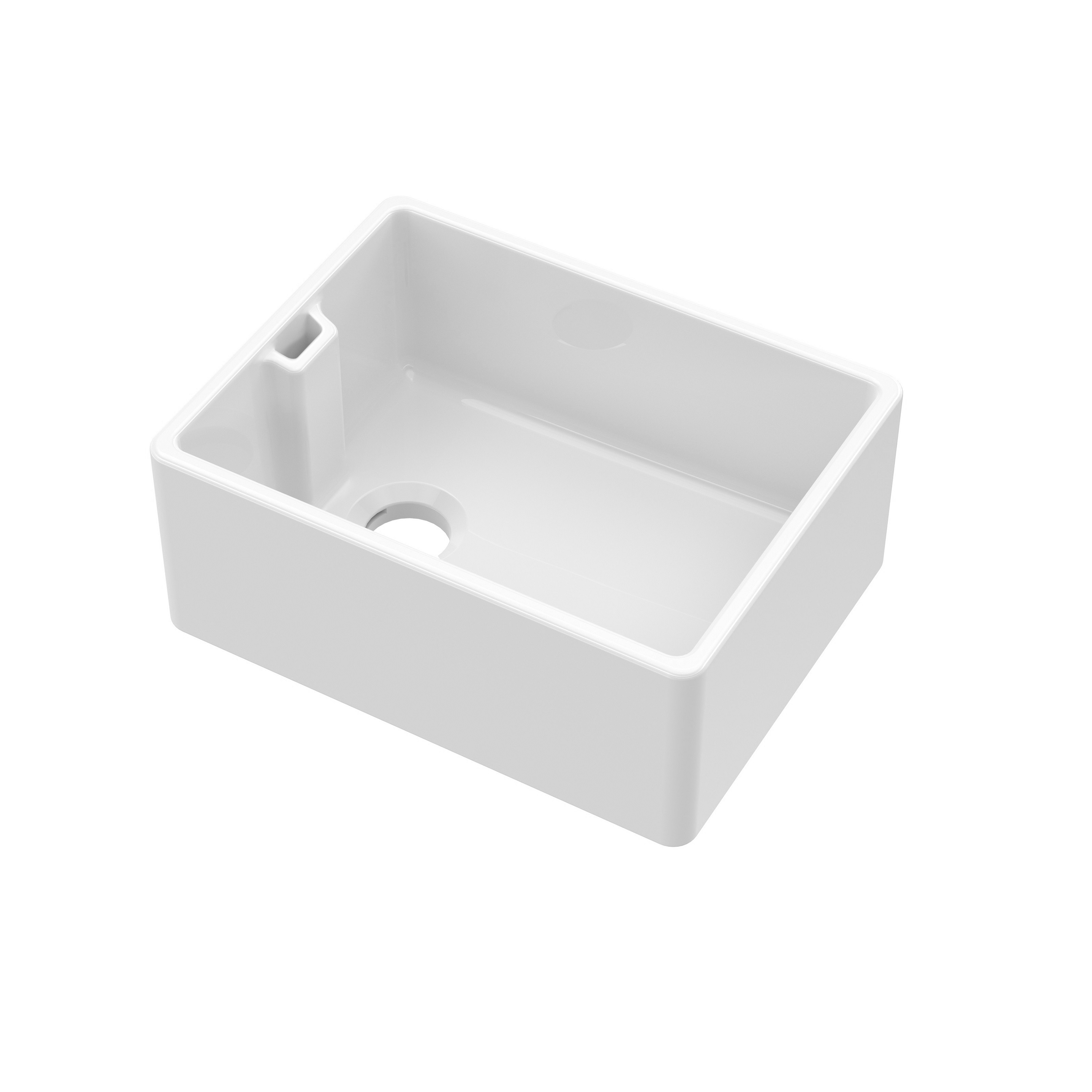 Single Bowl Belfast Kitchen Sink with Overflow, No Tap Hole - Multiple Sizes
