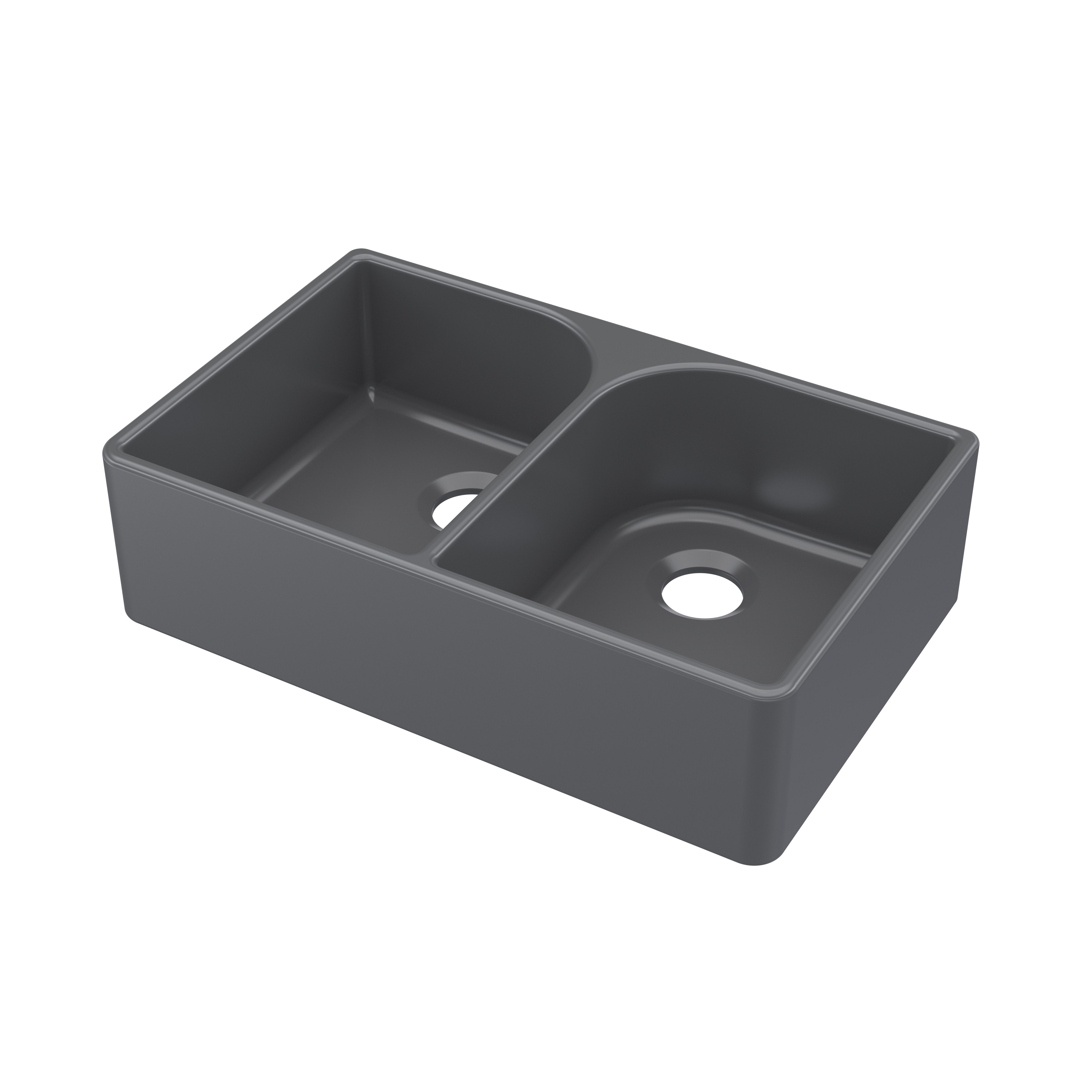 Fireclay Double Bowl Butler Kitchen Sink - 795mm - Choice of Finish