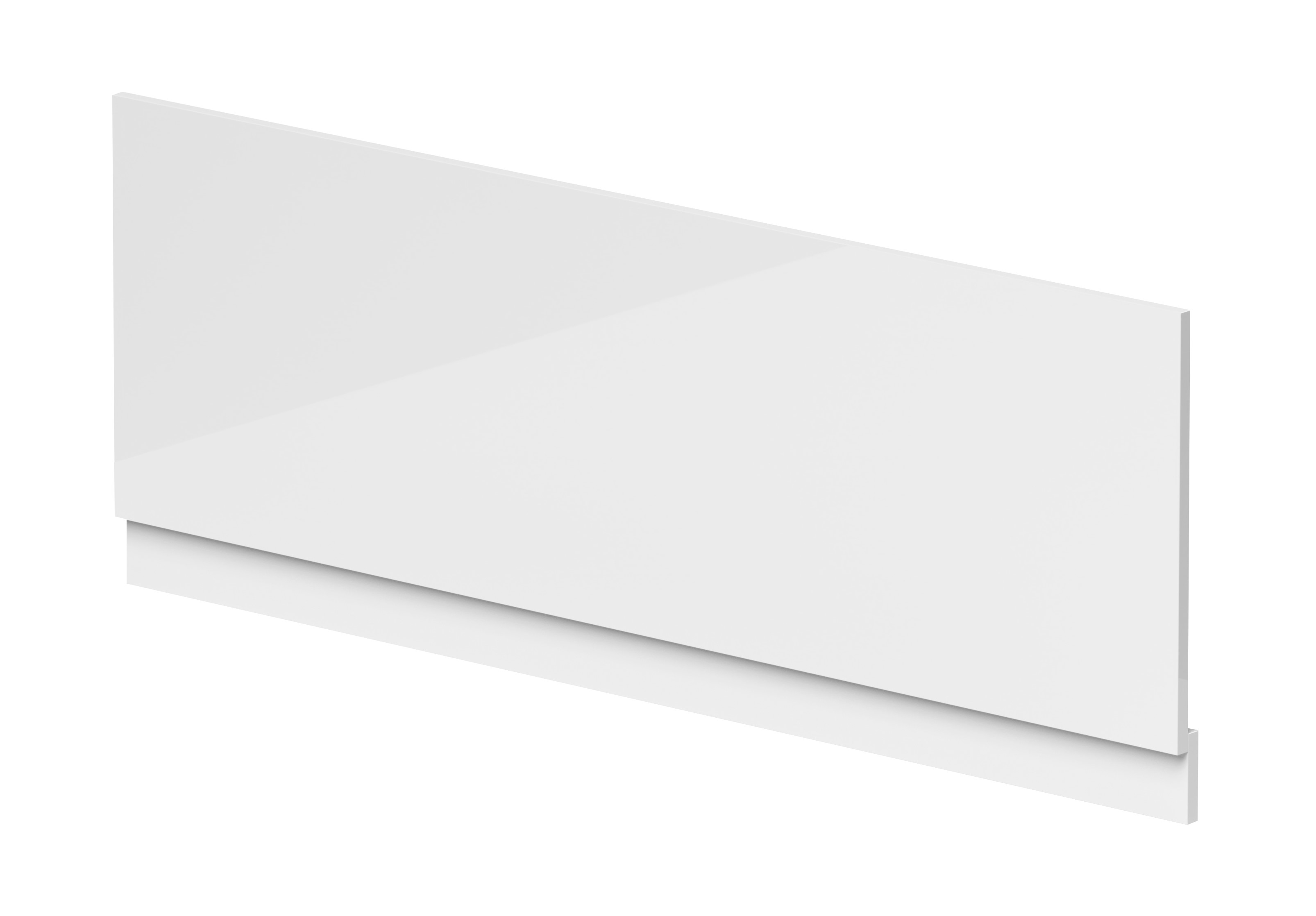 Hudson Reed Nuie Gloss White Straight Front Panel and Plinth 1500mm BPR101