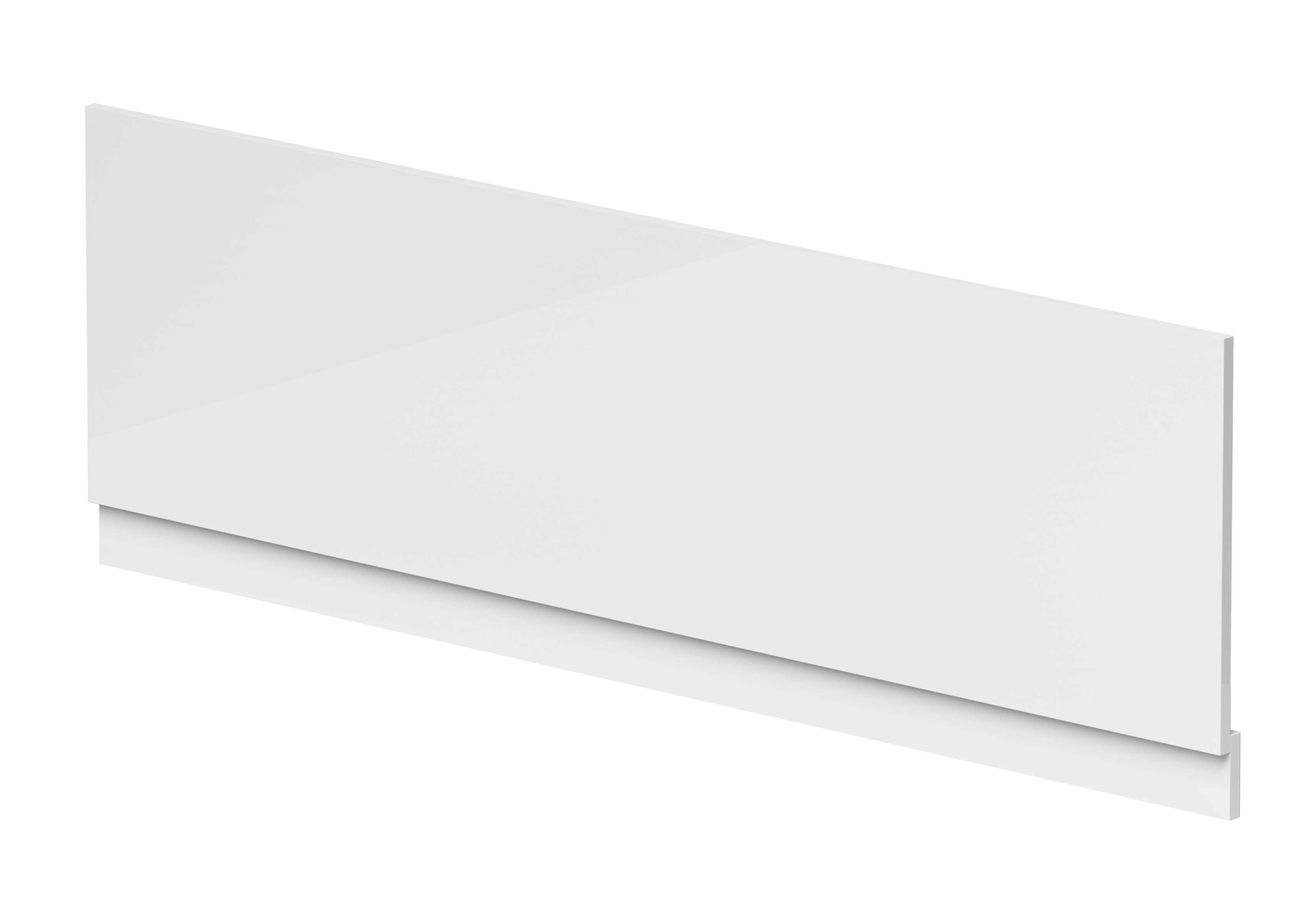 Nuie Gloss White Waterproof Shower Bath Front Panel 1700mm BPR105W