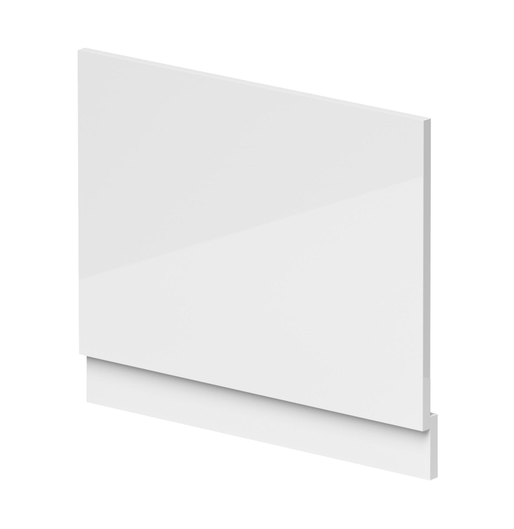 Hudson Reed Nuie Gloss White Straight End Panel and Plinth 700mm BPR111