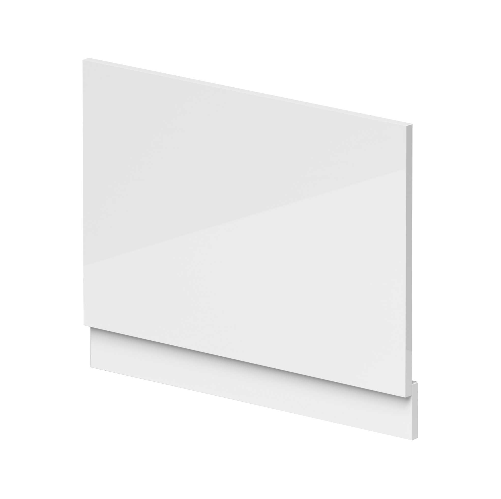 Hudson Reed Nuie Gloss White Straight End Panel and Plinth 750mm BPR112