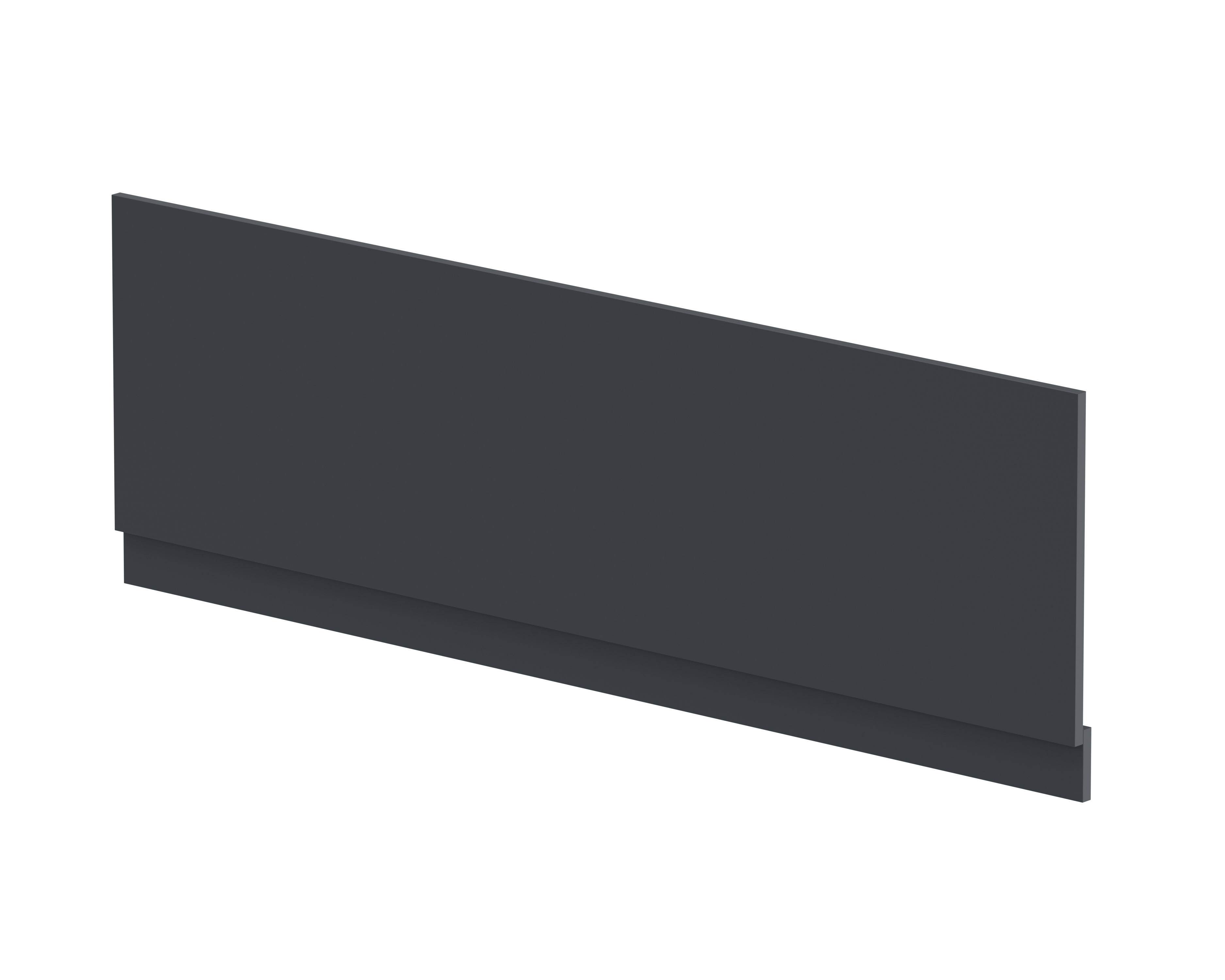 Hudson Reed Nuie Soft Black Straight Front Panel and Plinth 1700mm BPR1405