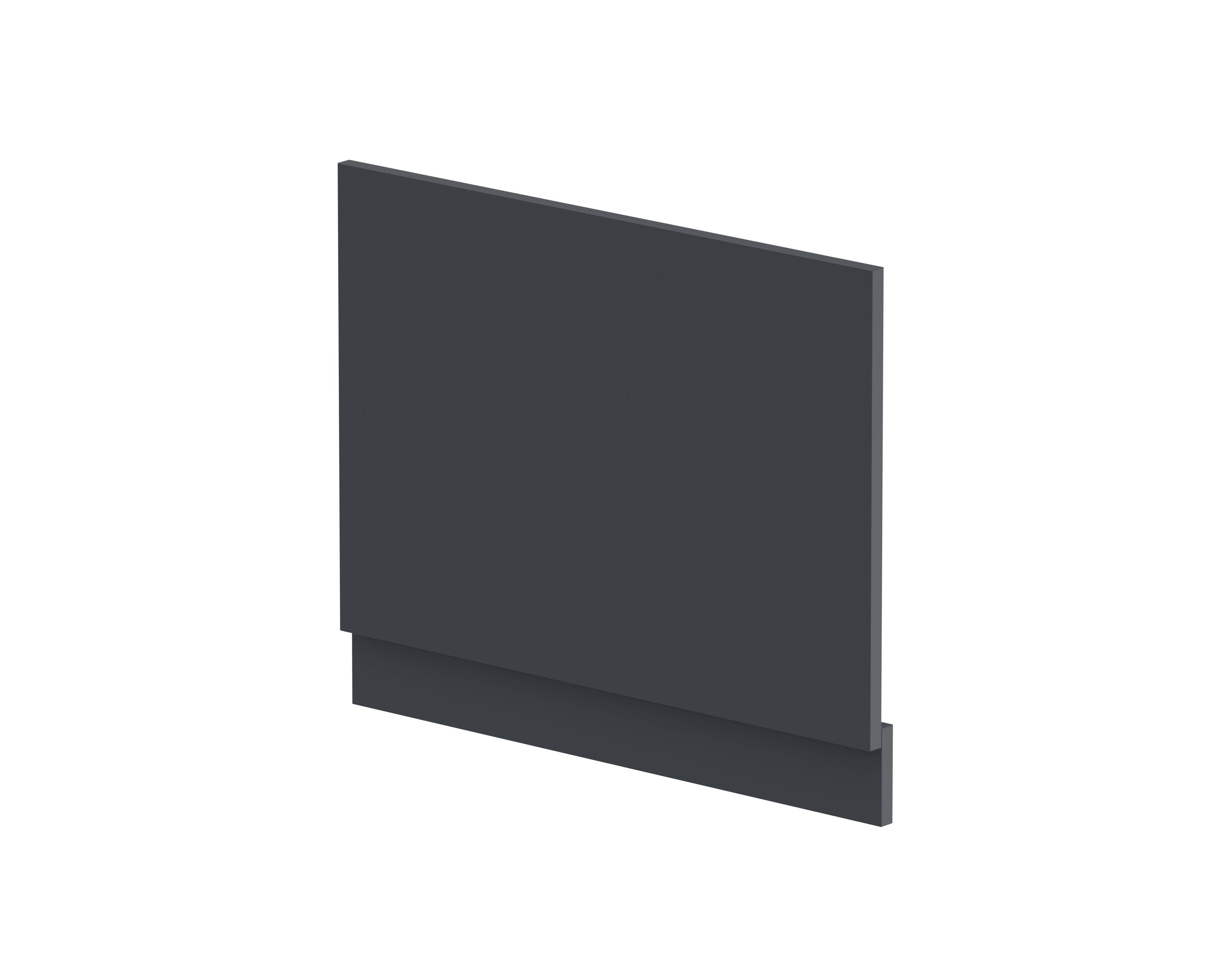 Hudson Reed Nuie Soft Black Straight End Panel and Plinth 700mm BPR1411