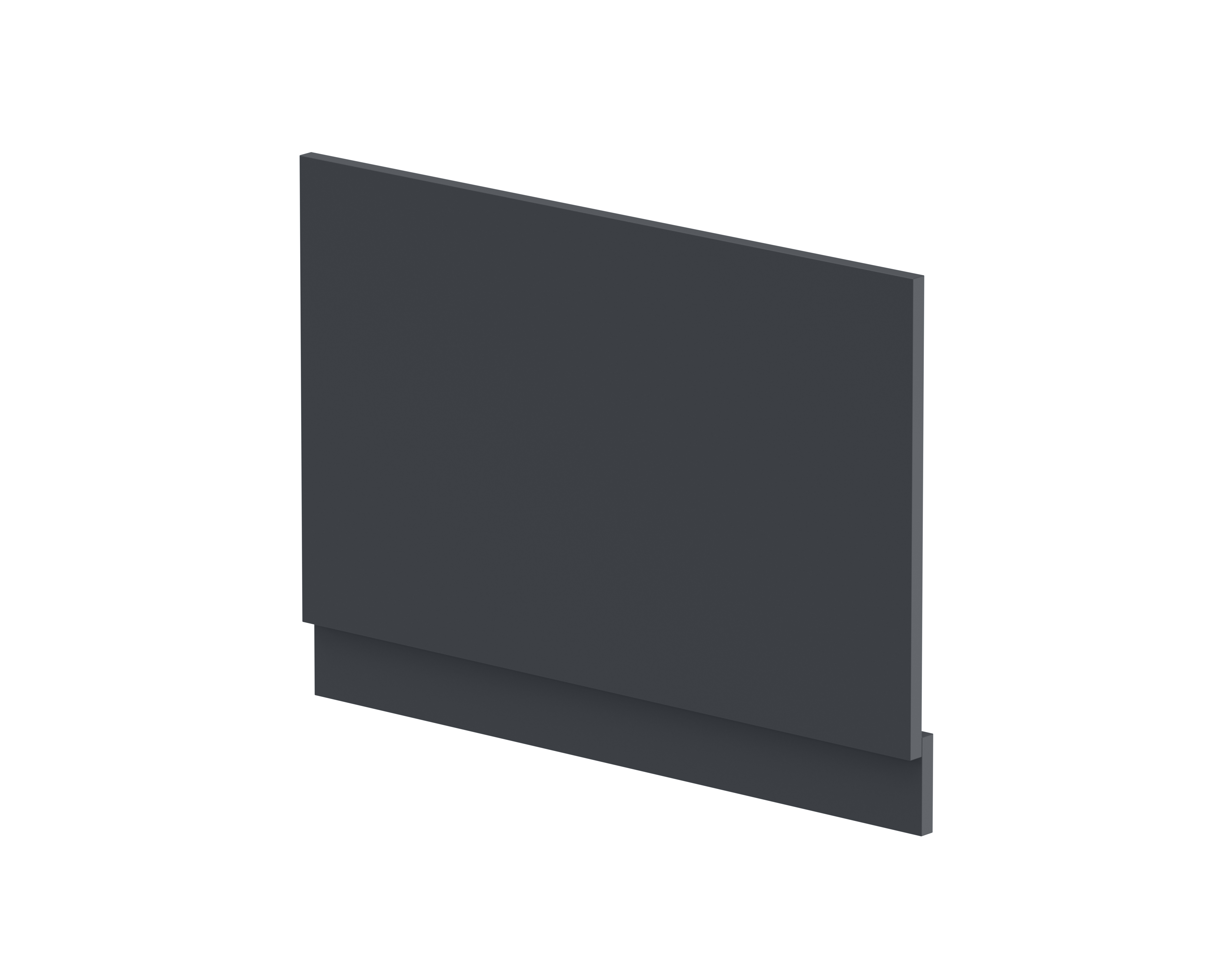 Hudson Reed Nuie Soft Black Straight End Panel and Plinth 800mm BPR1413