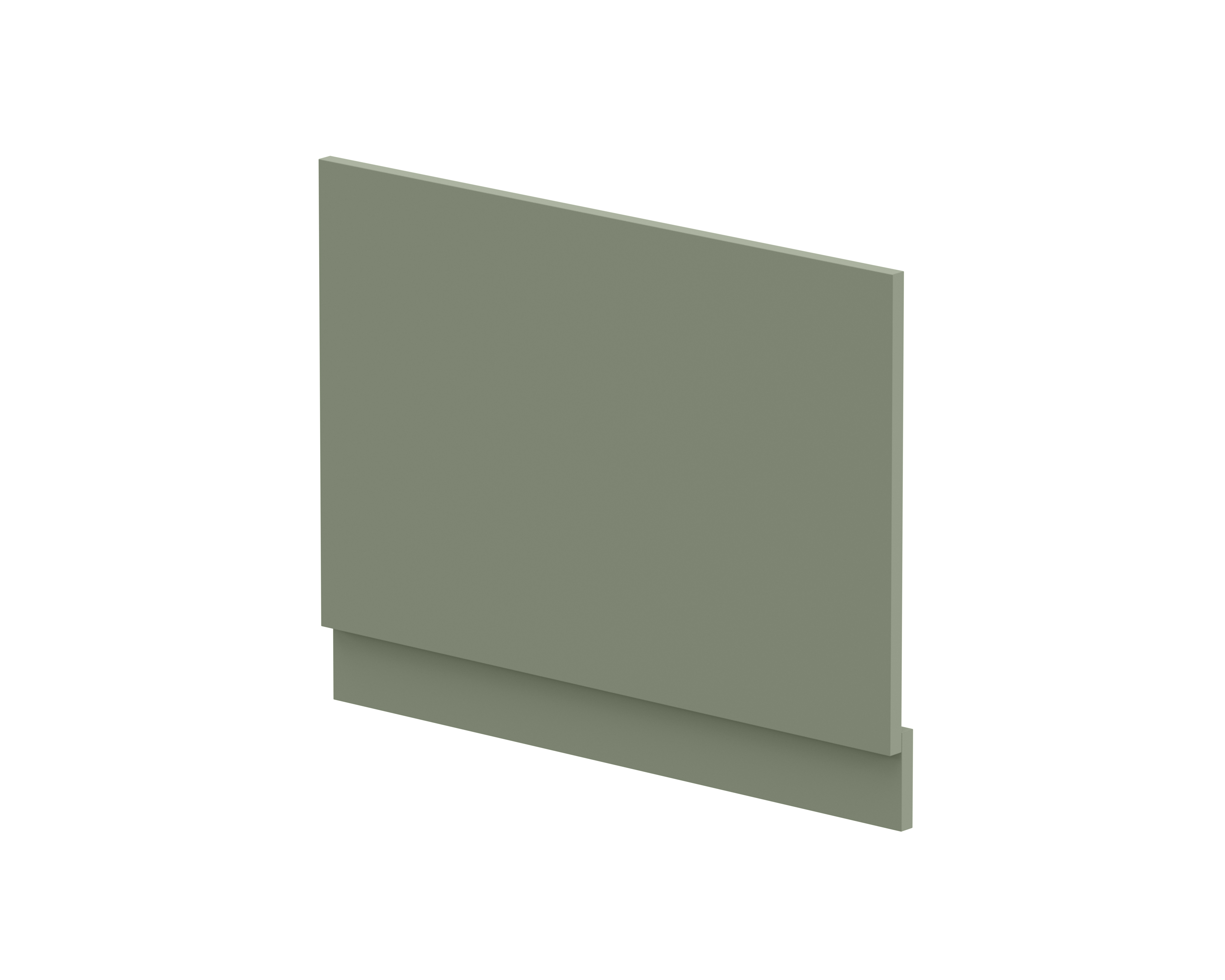 Hudson Reed Nuie Satin Green Straight End Panel and Plinth 750mm BPR812