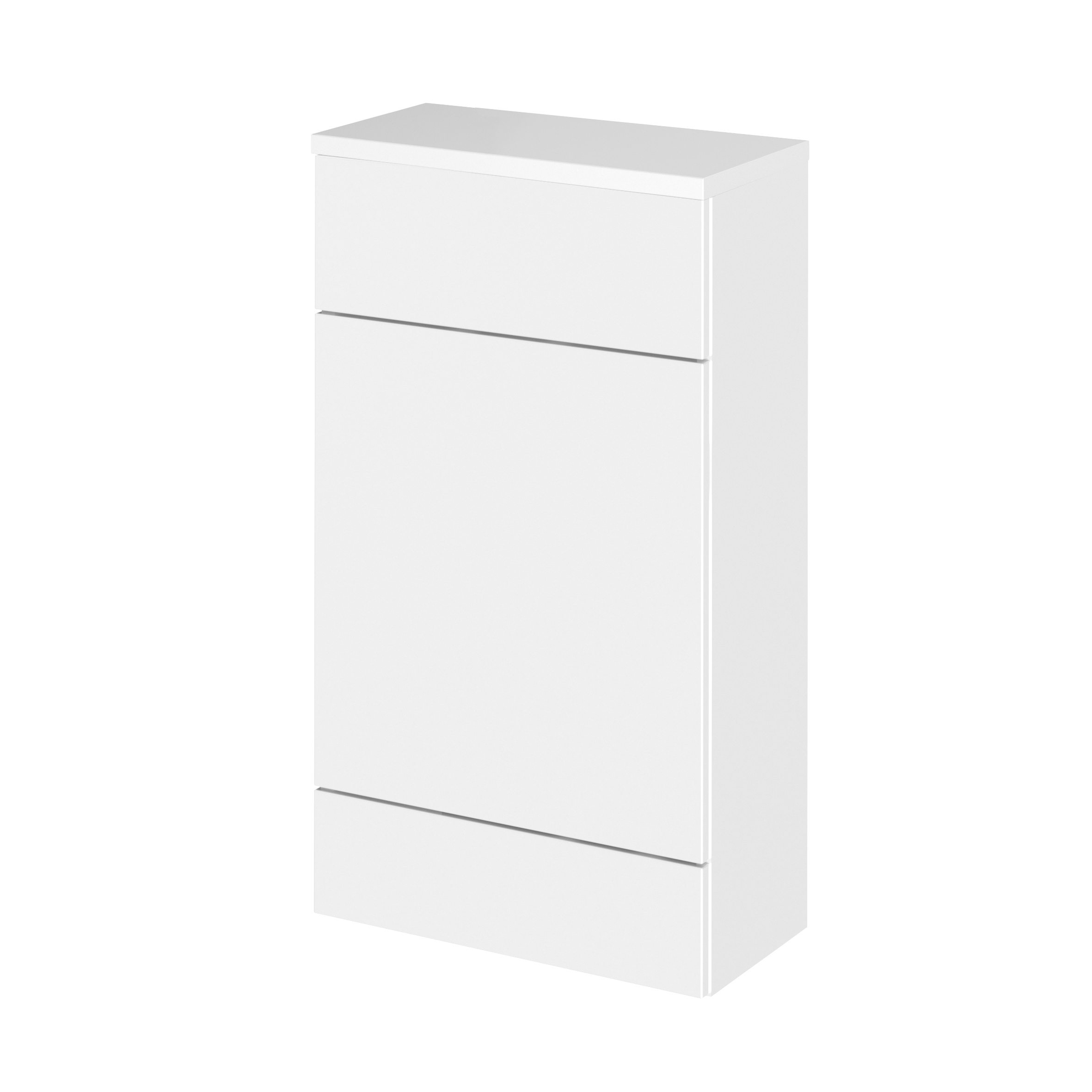 Hudson Reed Fusion Gloss White 500mm Compact WC Unit and Co ordinating Top CBI104A