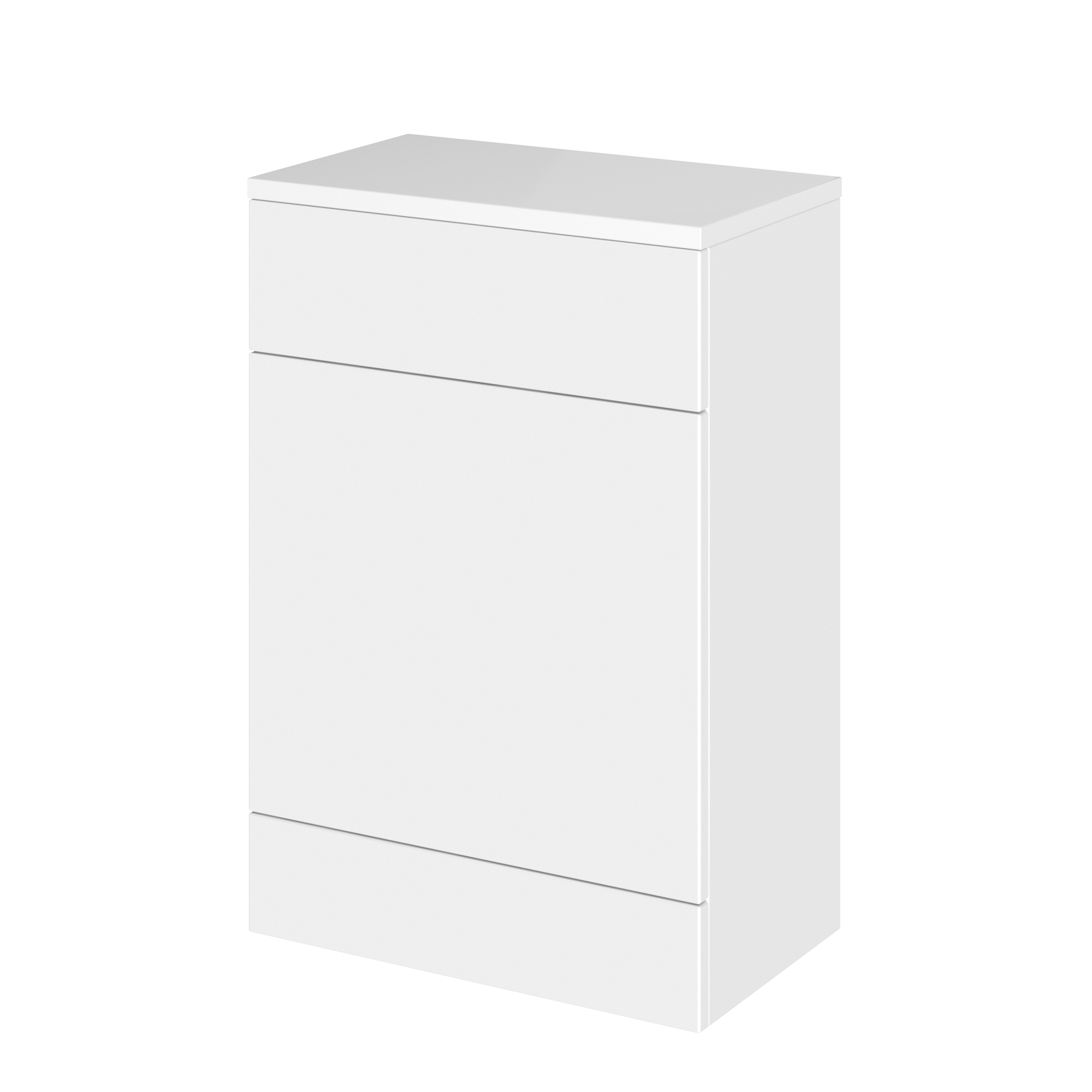 Hudson Reed Fusion Gloss White 600mm WC Unit and Co ordinating Top CBI120A