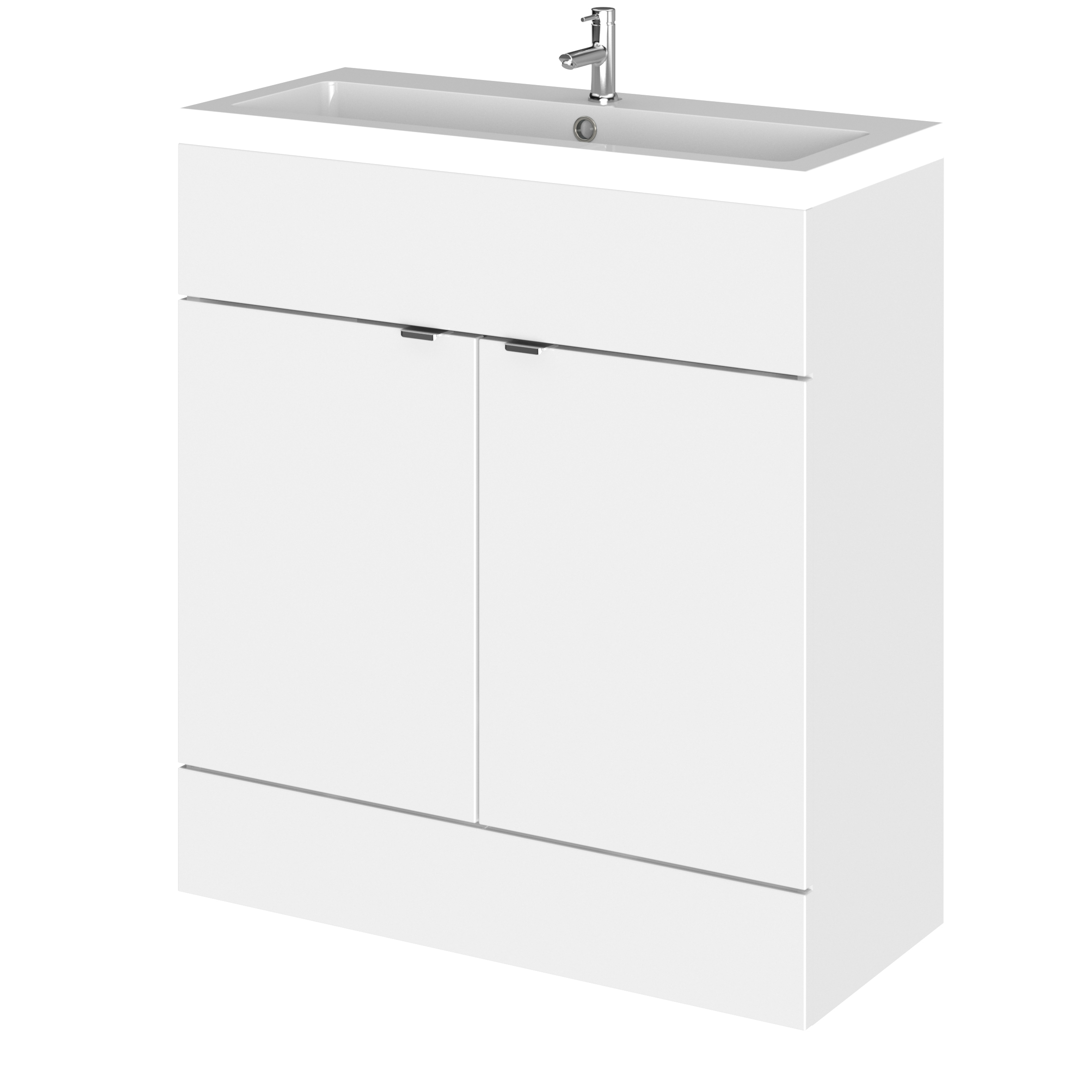 Hudson Reed Fusion Gloss White 800mm Vanity Unit and Basin CBI128
