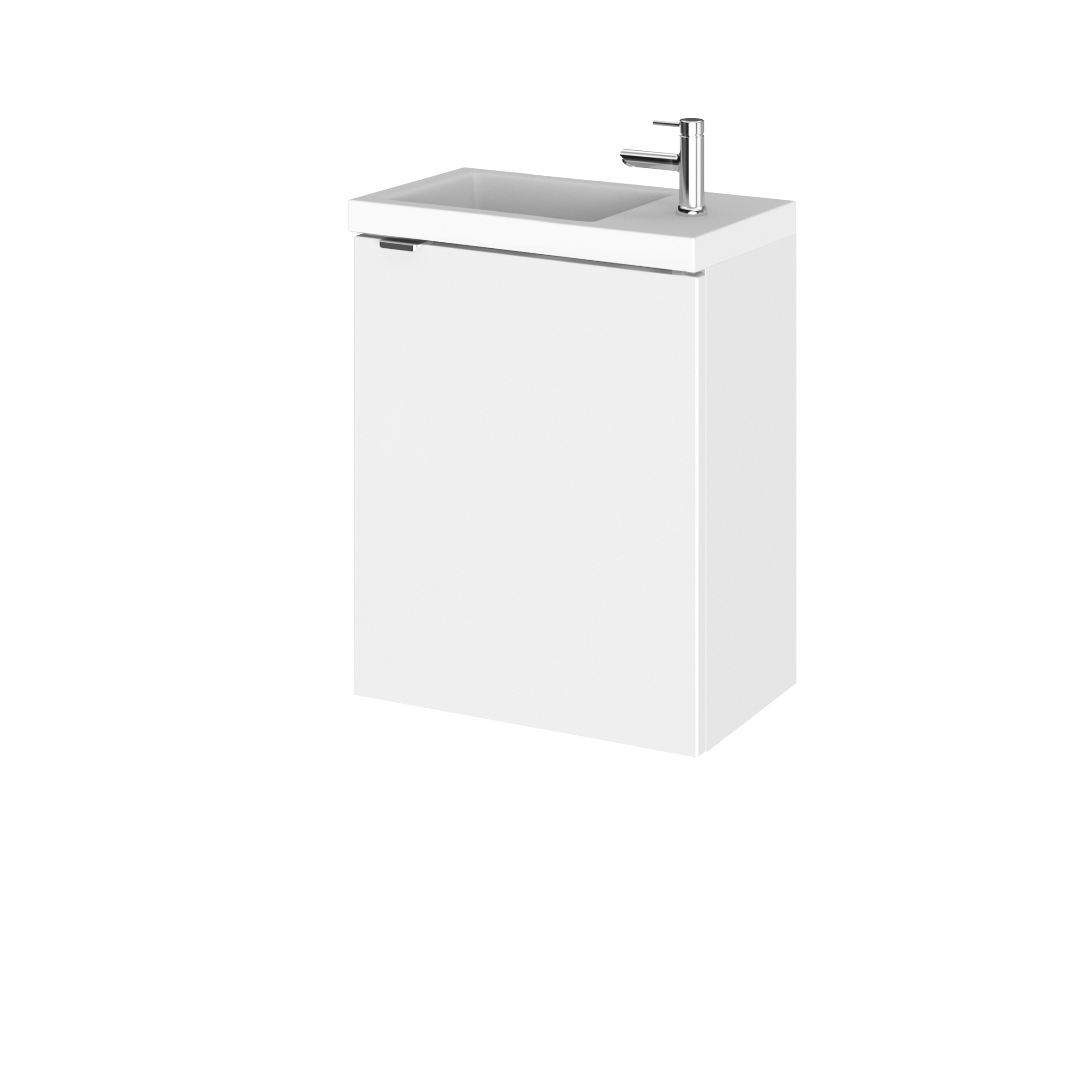 Hudson Reed Fusion Gloss White 400mm Vanity Unit and Basin CBI137
