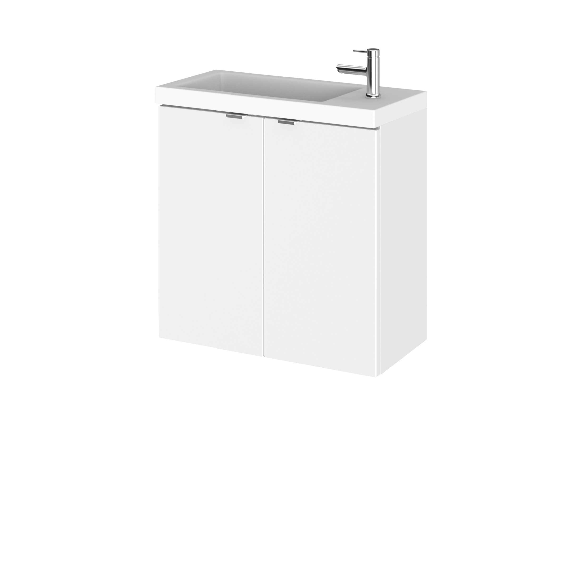 Hudson Reed Fusion Gloss White 500mm Vanity Unit and Basin CBI138