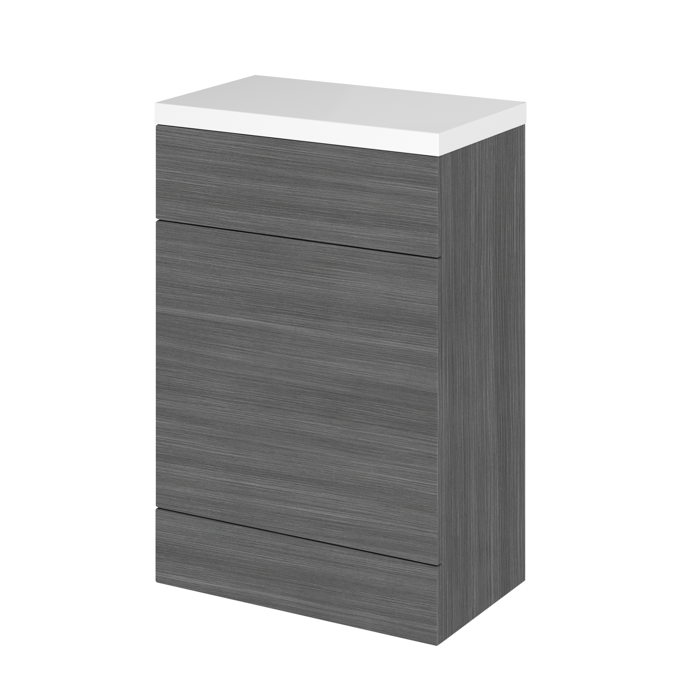 Hudson Reed Fusion Anthracite Woodgrain 600mm WC Unit and Top CBI520