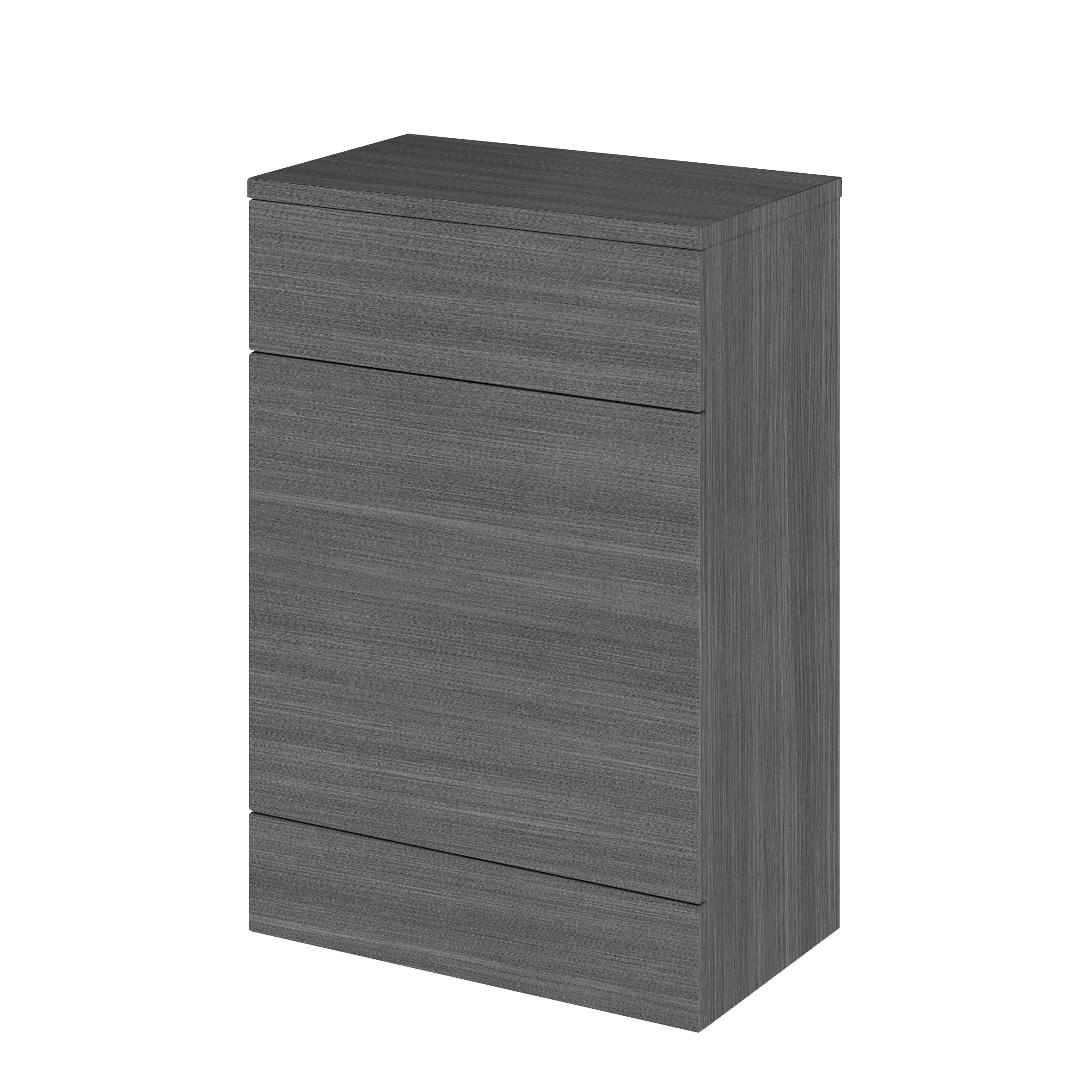 Hudson Reed Fusion Anthracite Woodgrain 600mm WC Unit and Co ordinating Top CBI520A