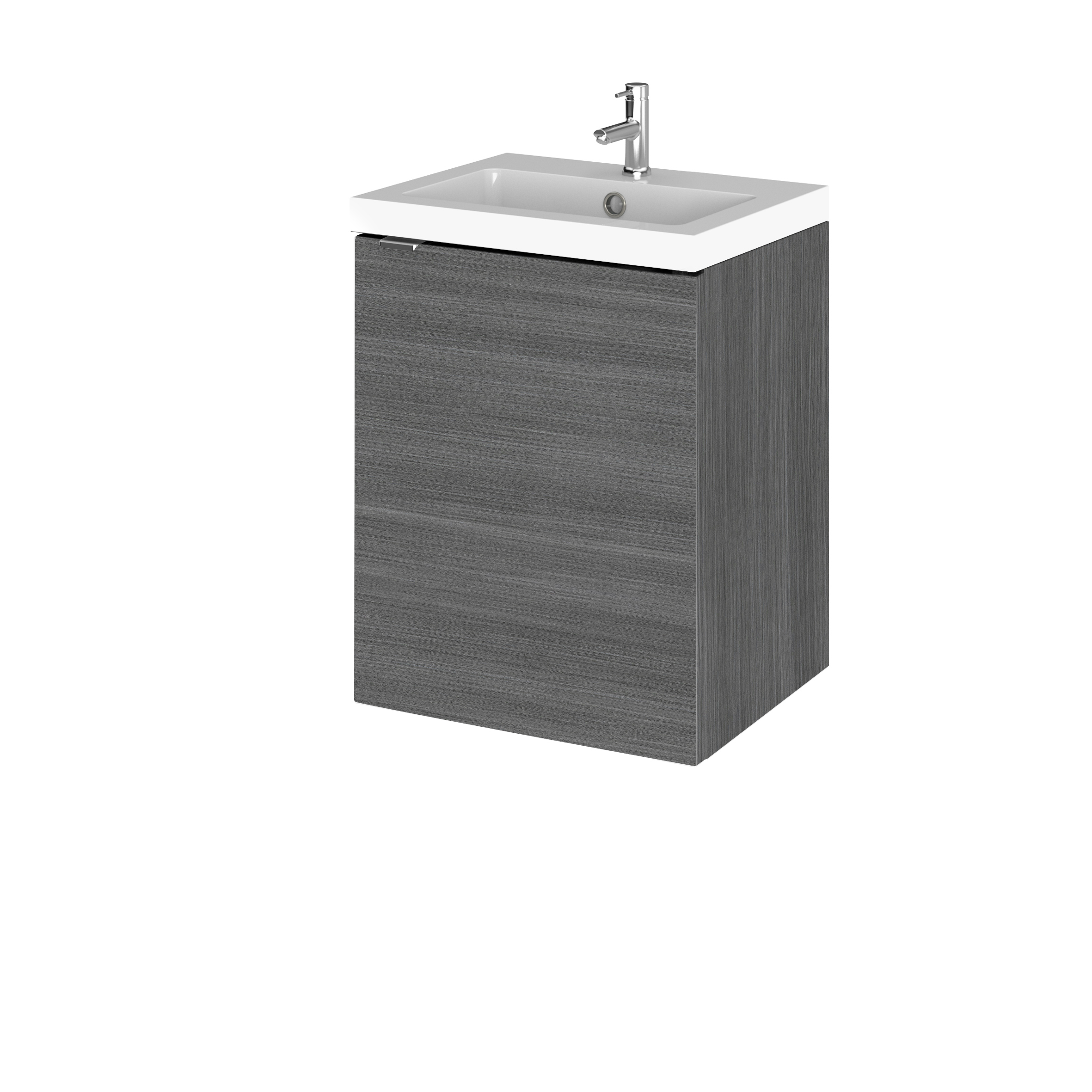 Hudson Reed Fusion Anthracite Woodgrain 400mm Vanity Unit and Basin CBI539