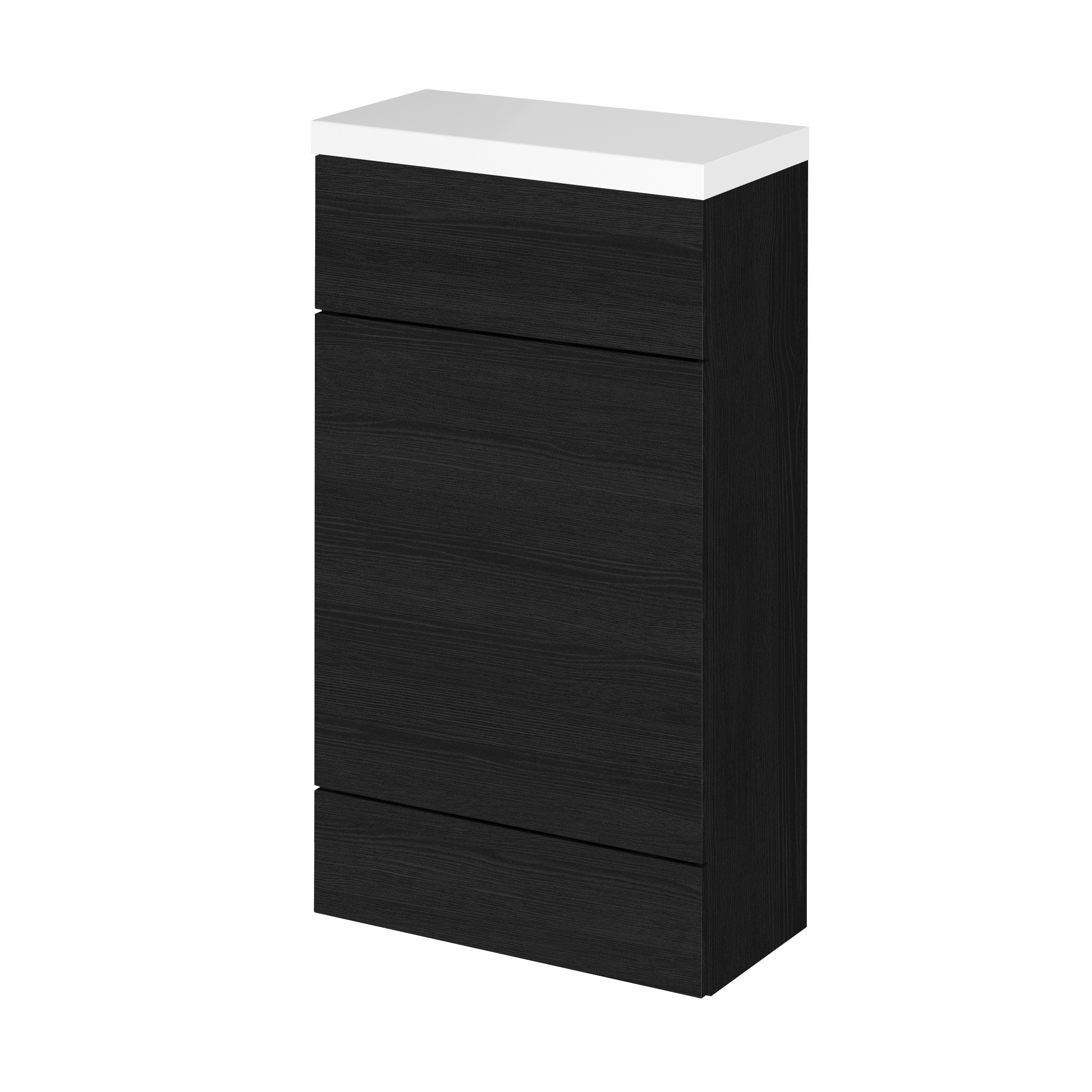 Hudson Reed Fusion Charcoal Black 500mm WC Unit and Top Compact CBI604
