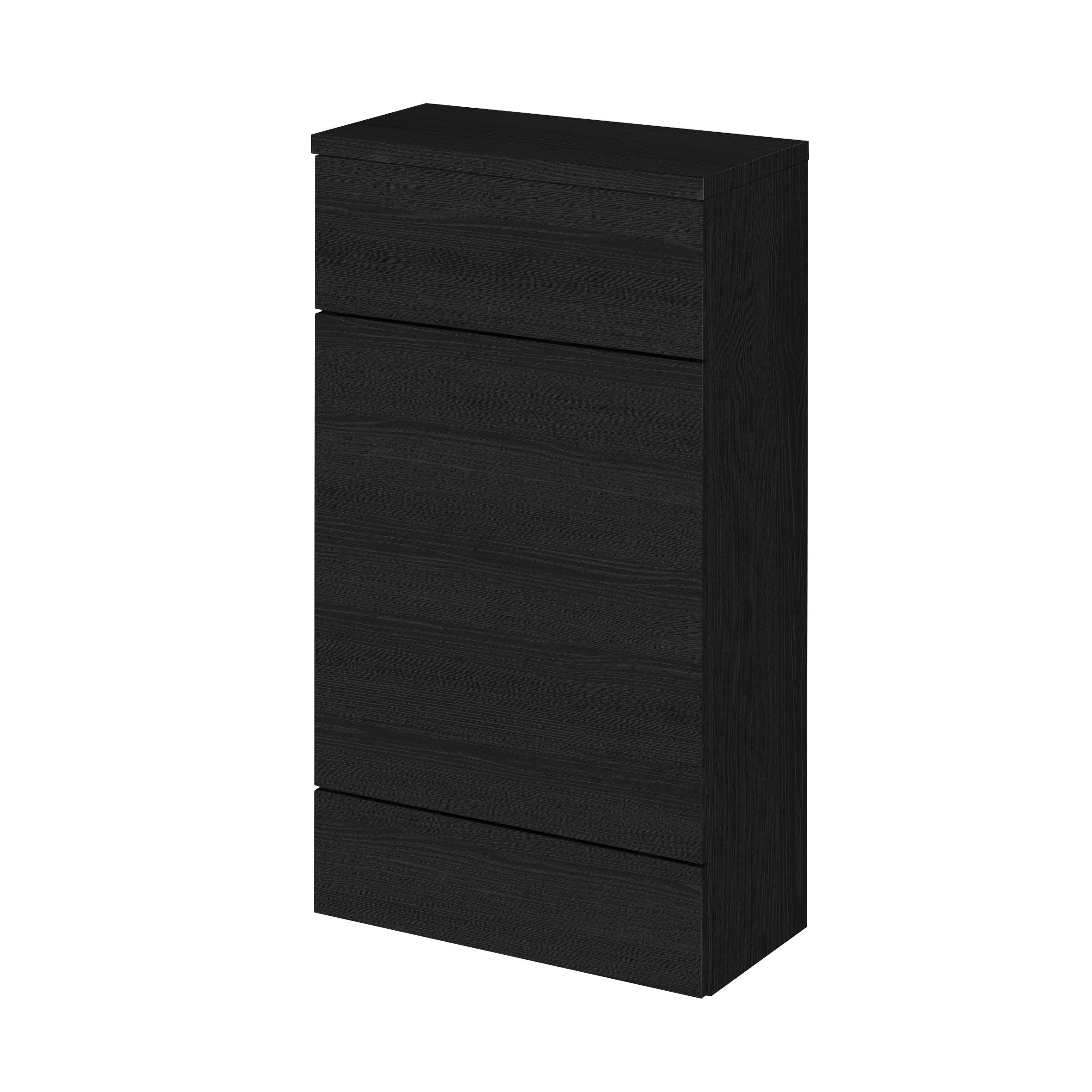 Hudson Reed Fusion Charcoal Black 500mm Compact WC Unit and Co ordinating Top CBI604A