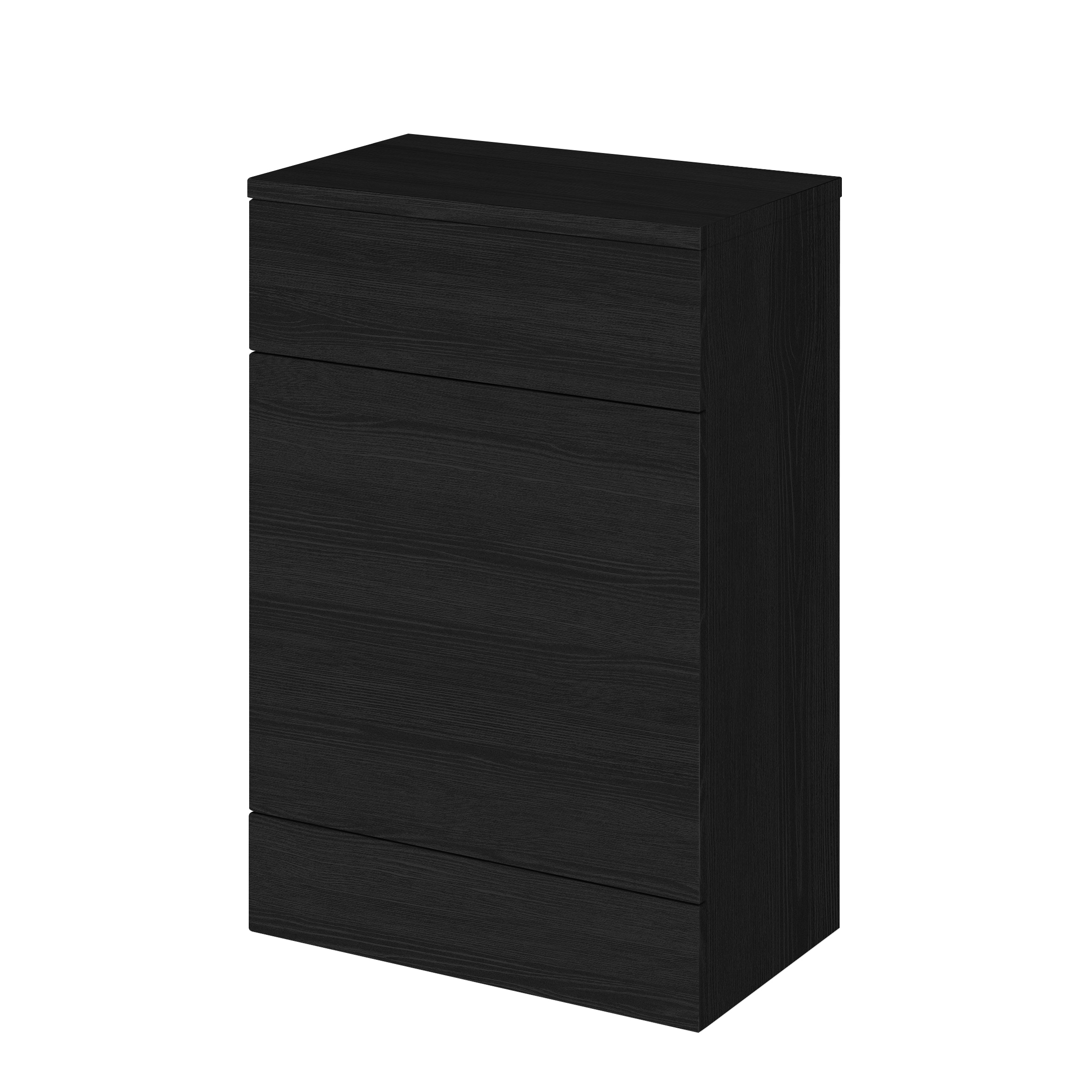 Hudson Reed Fusion Charcoal Black 600mm WC Unit and Co ordinating Top CBI620A