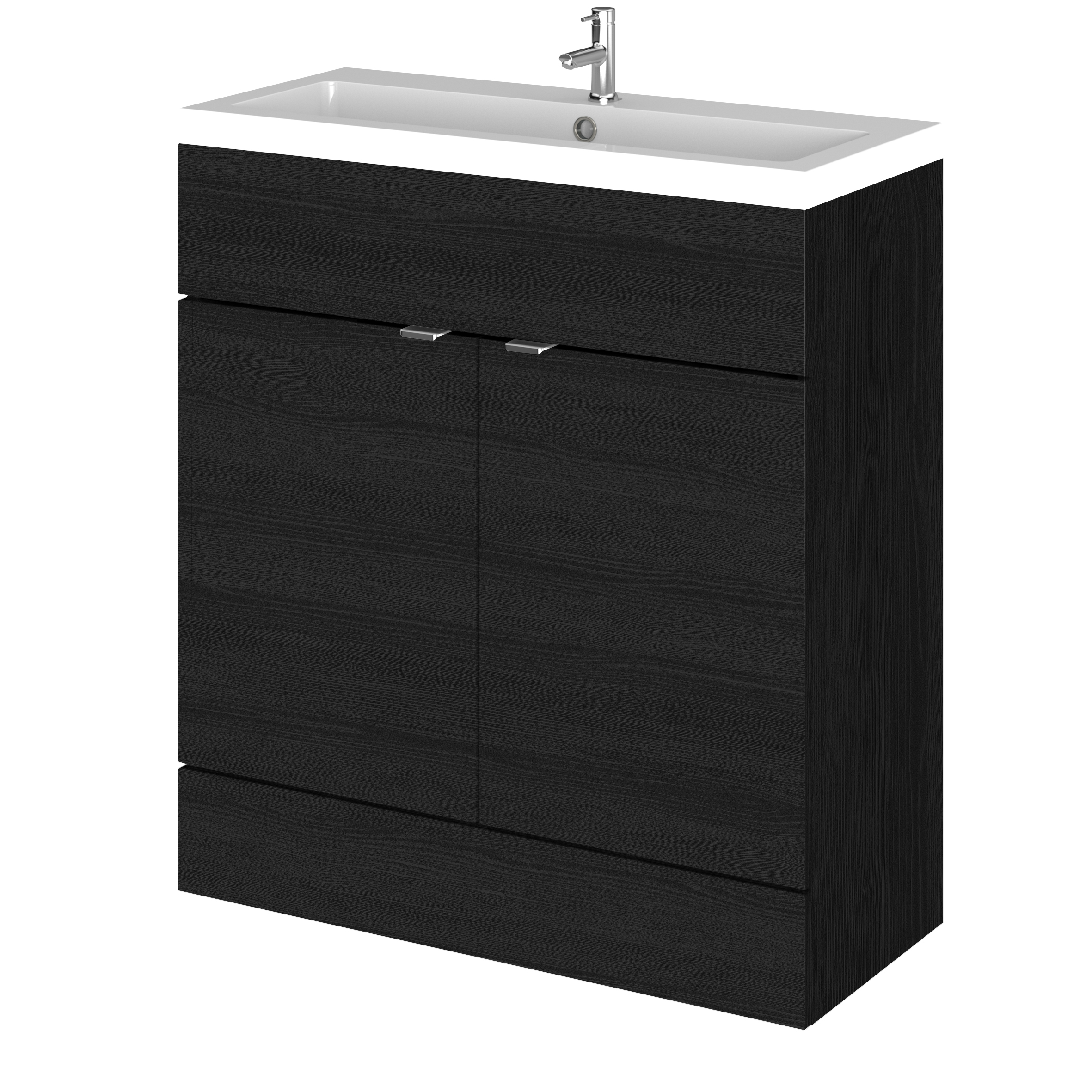 Hudson Reed Fusion Charcoal Black 800mm Vanity Unit and Basin CBI628