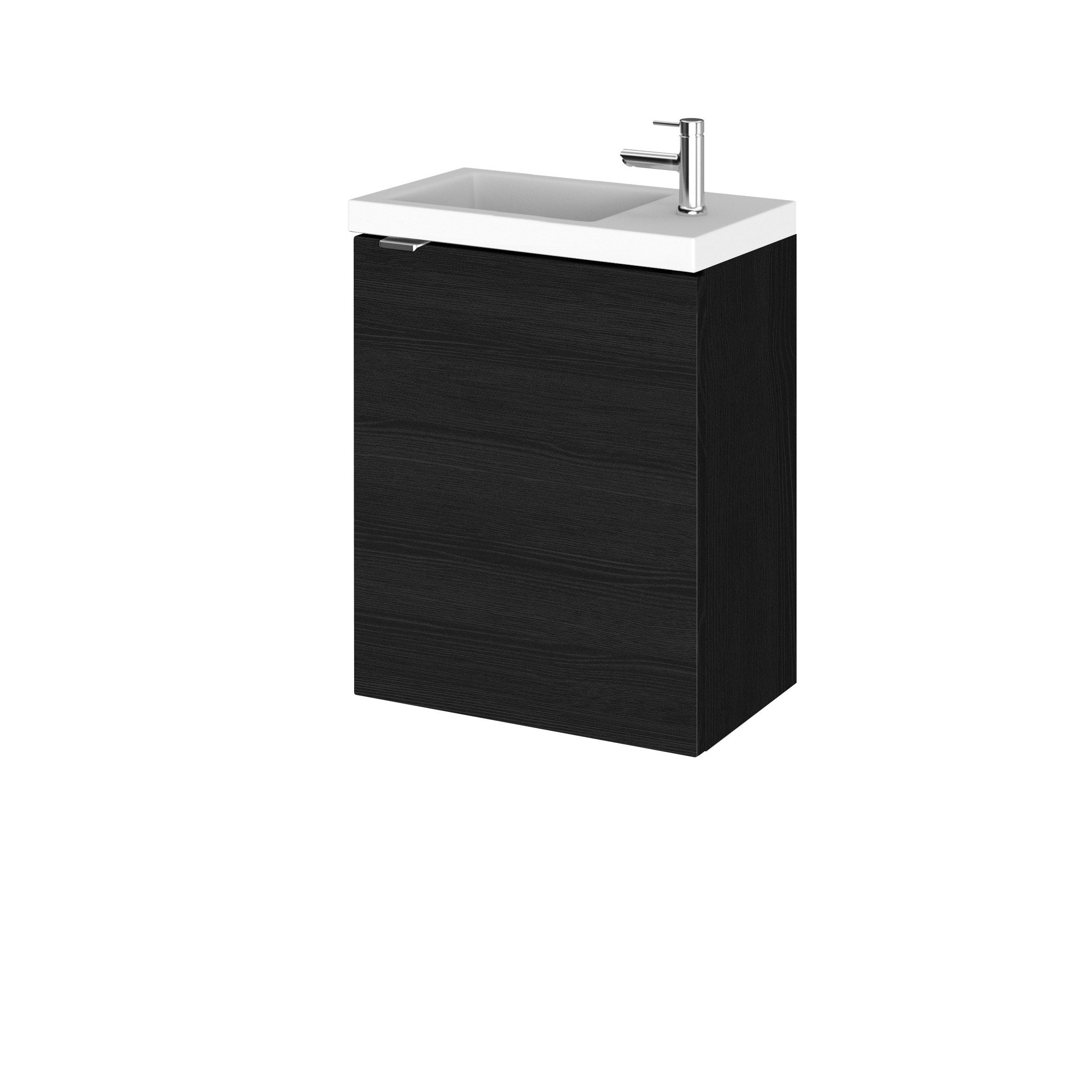 Hudson Reed Fusion Charcoal Black 400mm Vanity Unit and Basin CBI637